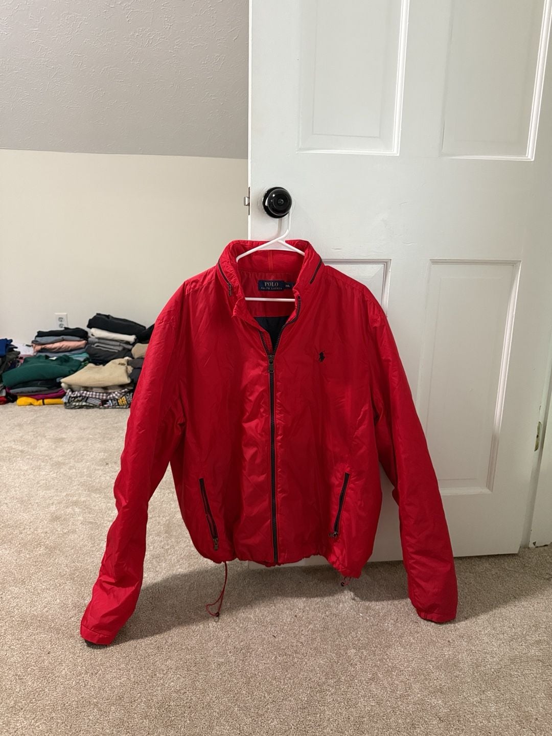 Polo Ralph Lauren Jacket Size XXL Red Full Zip Windbreaker 2
