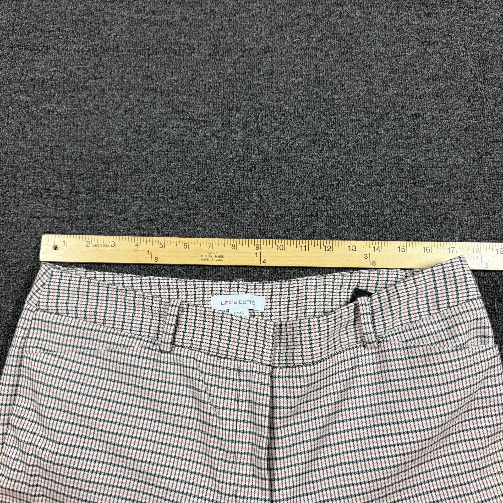 Liz Claiborne Emma Plaid Pants size 12 4