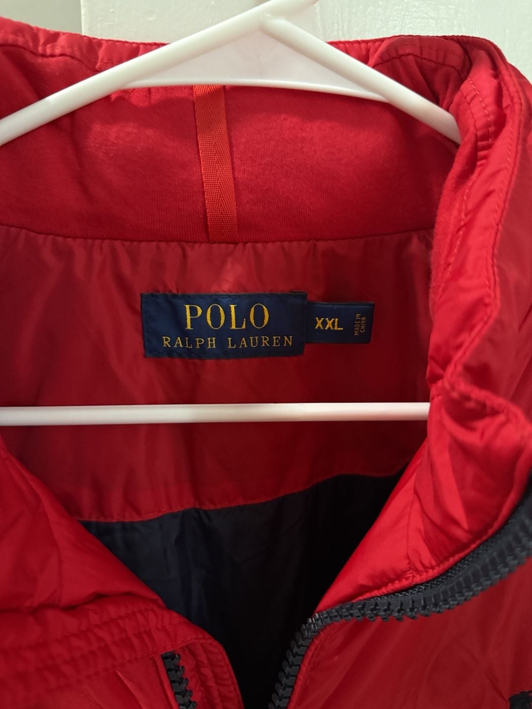 Polo Ralph Lauren Jacket Size XXL Red Full Zip Windbreaker 3