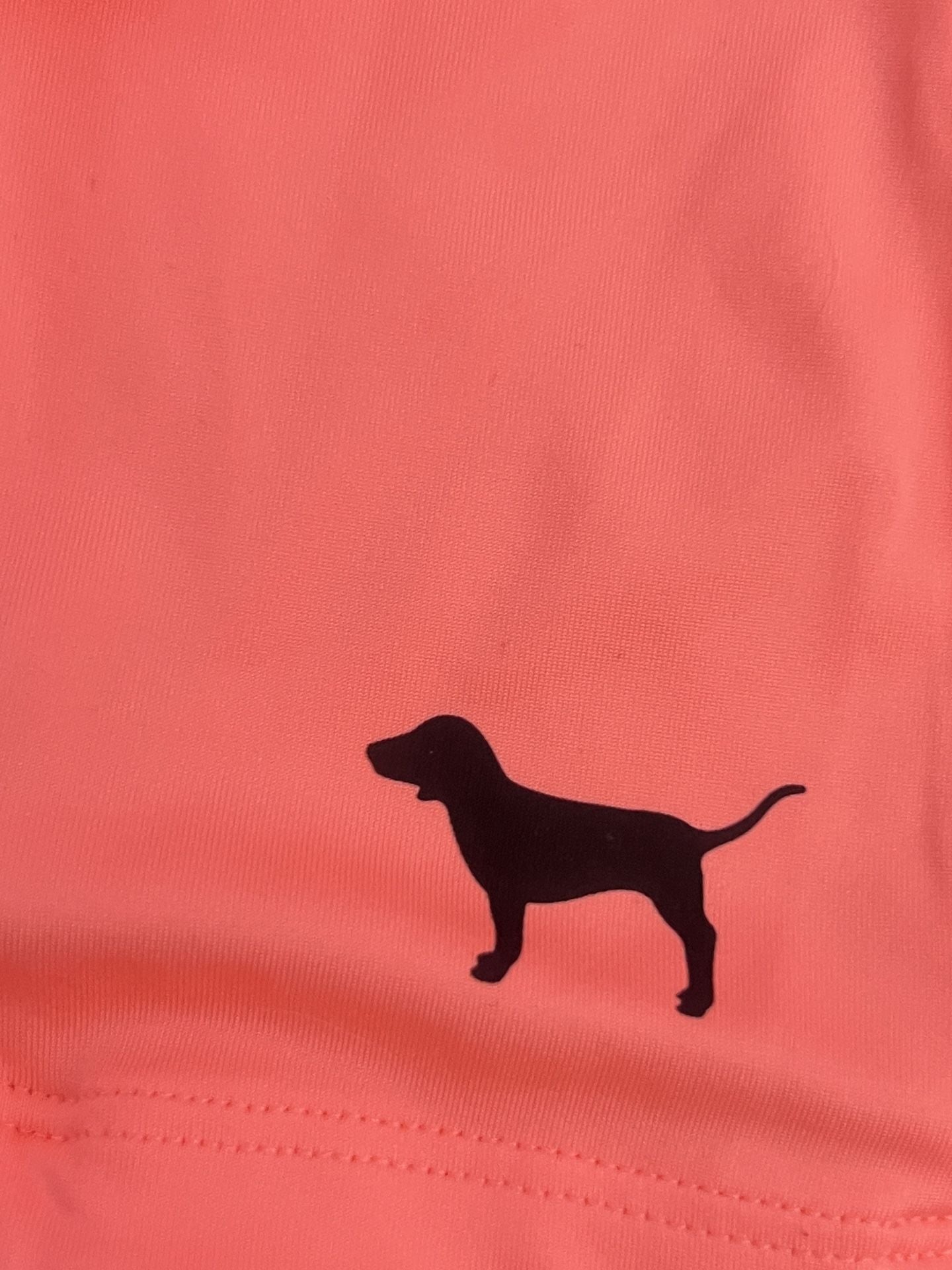 Pink Victoria's Secret Half Zip Pullover Size L Neon Coral 3