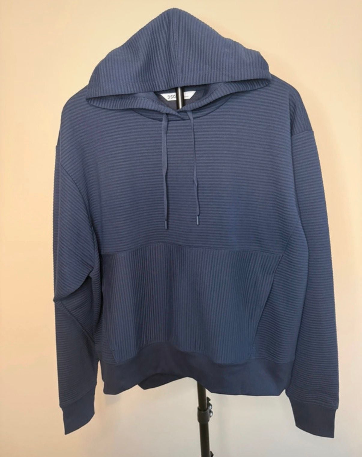 DSG Hoodie Size XL Blue Ribbed Pullover Sweatshirt 2