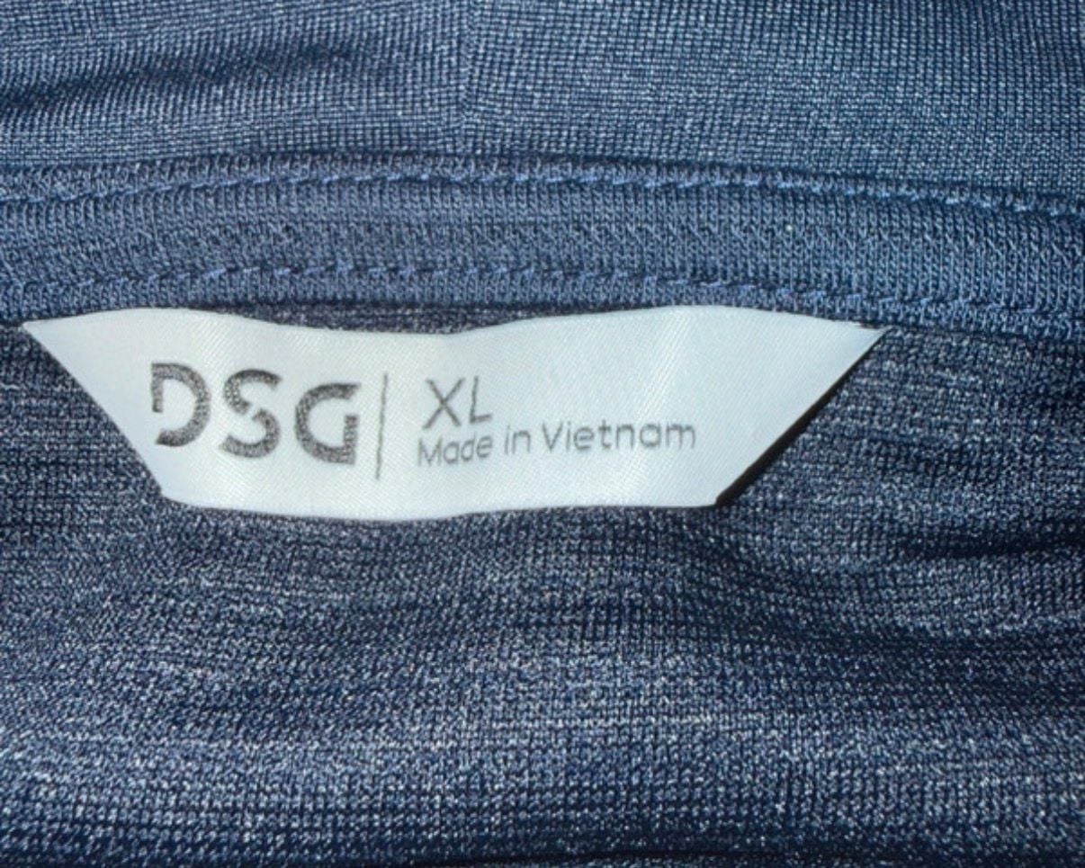 DSG Hoodie Size XL Blue Ribbed Pullover Sweatshirt 4