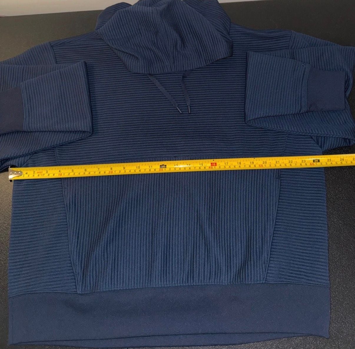 DSG Hoodie Size XL Blue Ribbed Pullover Sweatshirt 5