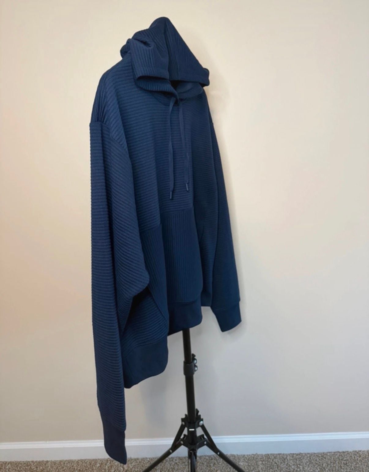 DSG Hoodie Size XL Blue Ribbed Pullover Sweatshirt 6