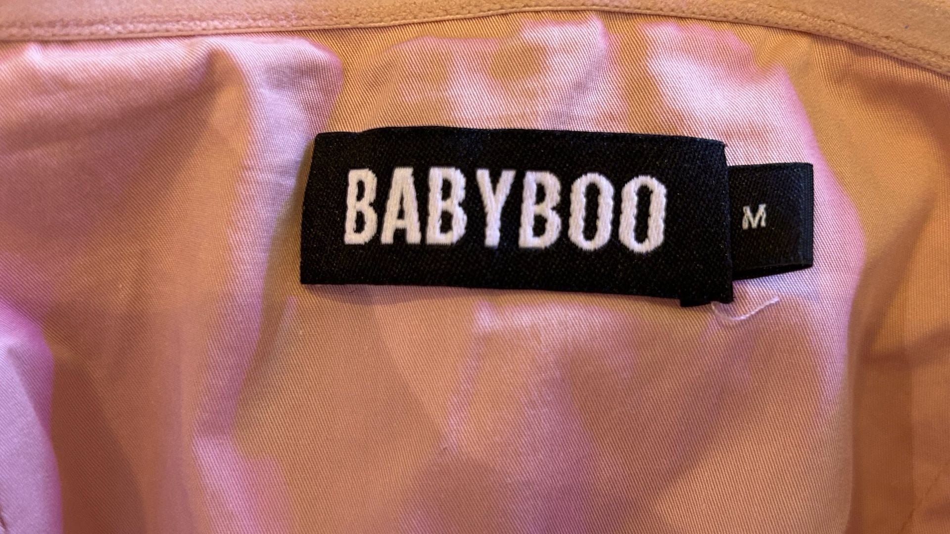Babyboo Pink Ruffle High Low Strapless Dress Size M 7