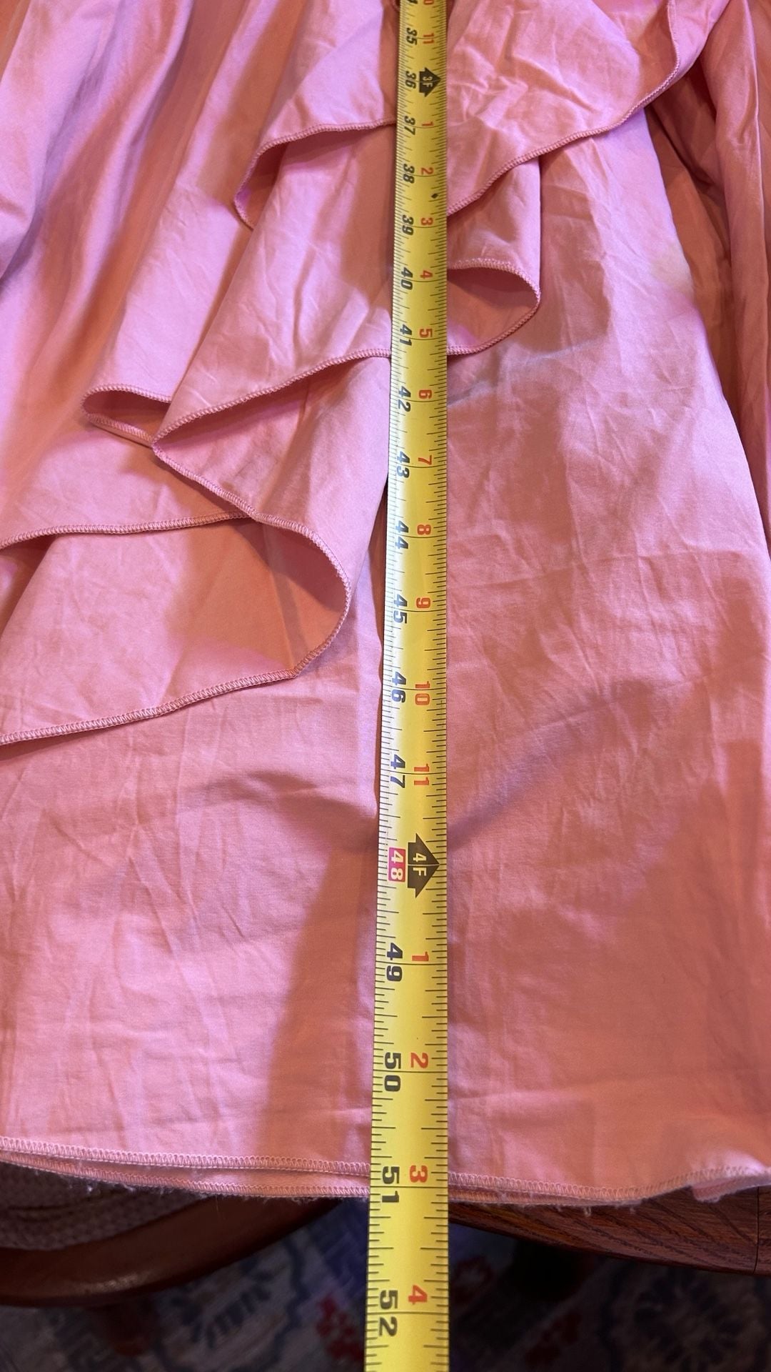 Babyboo Pink Ruffle High Low Strapless Dress Size M 14