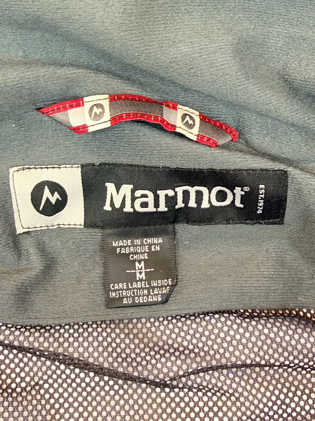 Marmot Hooded Jacket Size M Red Gray Winter Ski Snowboard Rain Coat 5