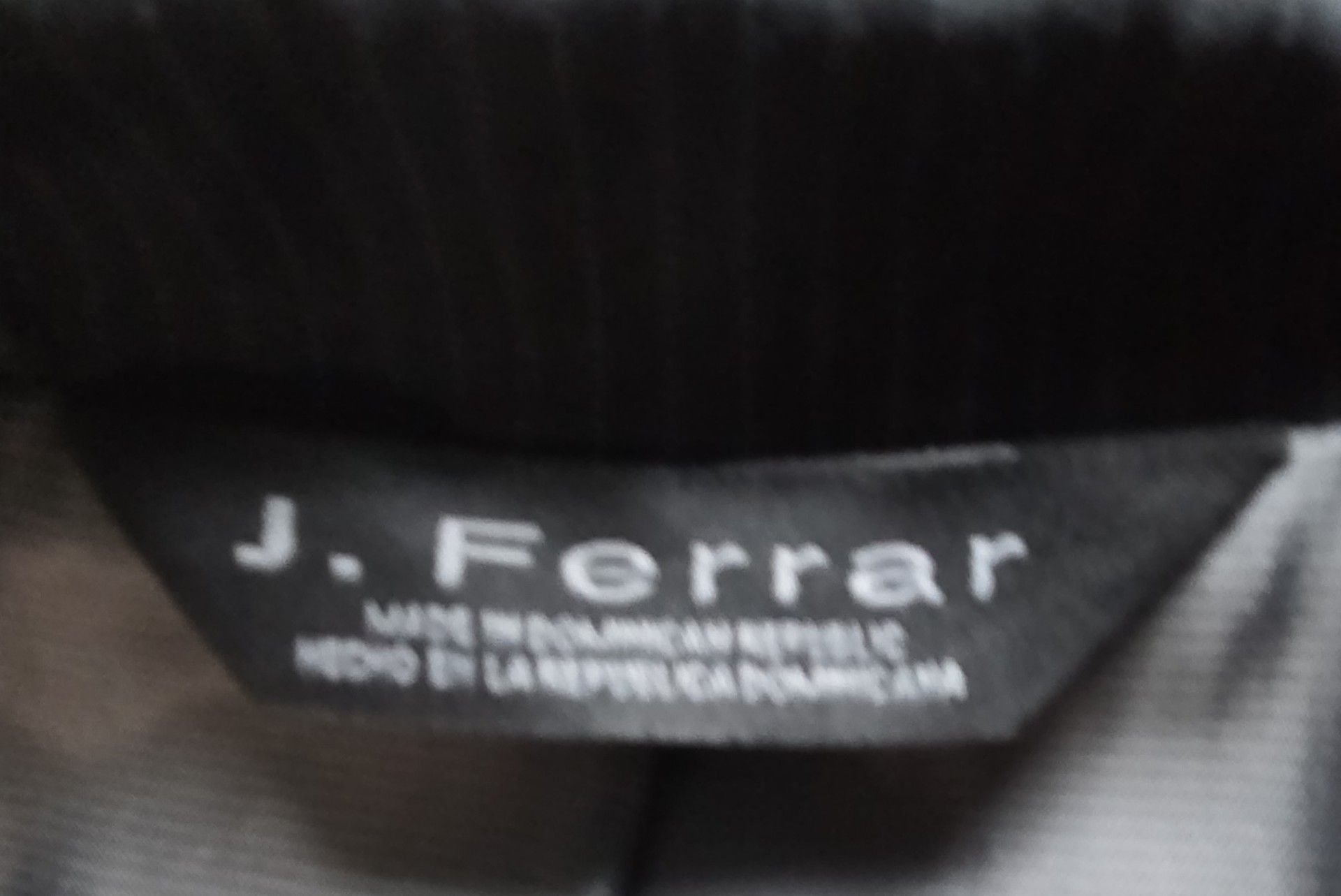 J. Ferrar Pinstripe Wool Blazer Suit Jacket Black 5