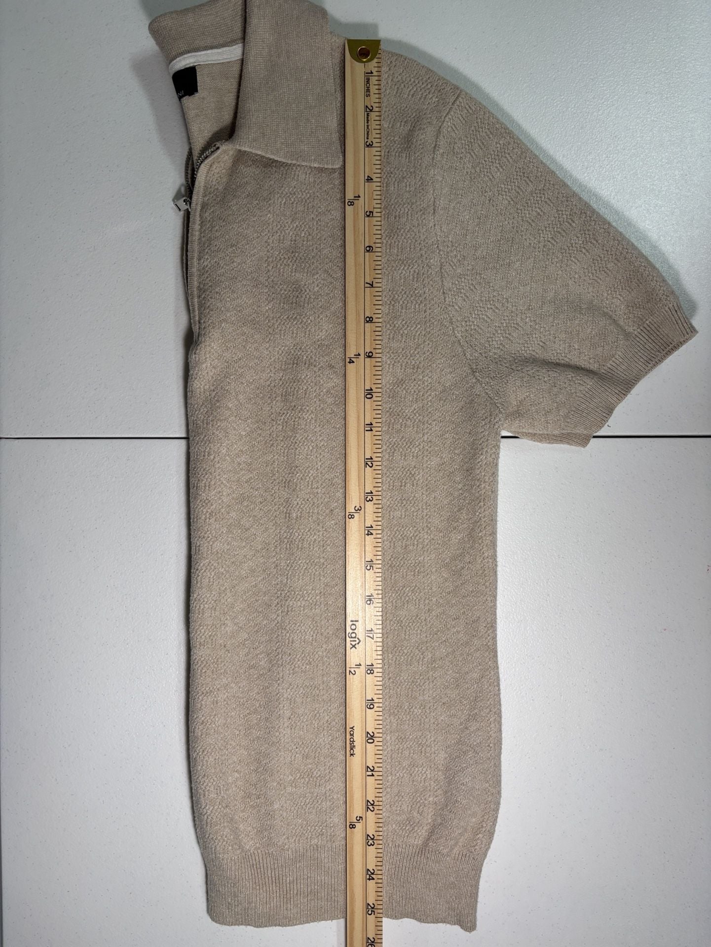 Magaschoni Zip Polo Sweater Size M 6
