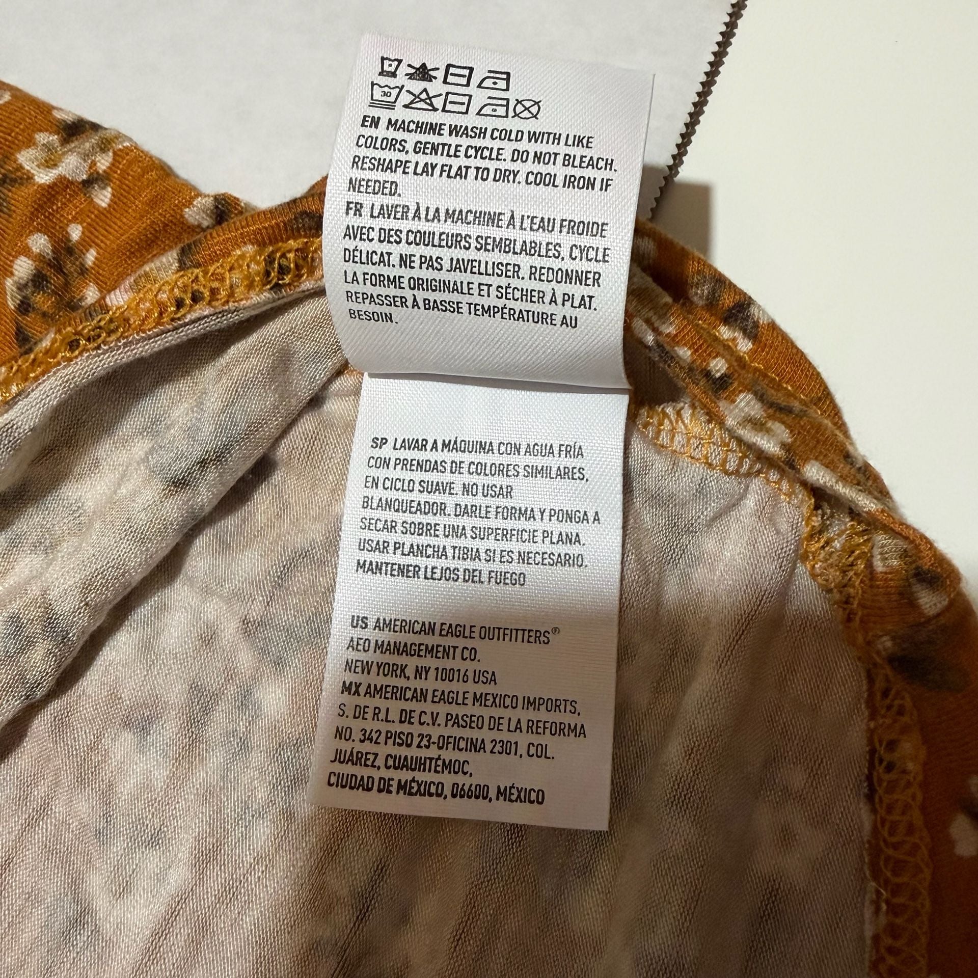 American Eagle Earthy Boho GranolaGirl Floral Henley Top XS 7