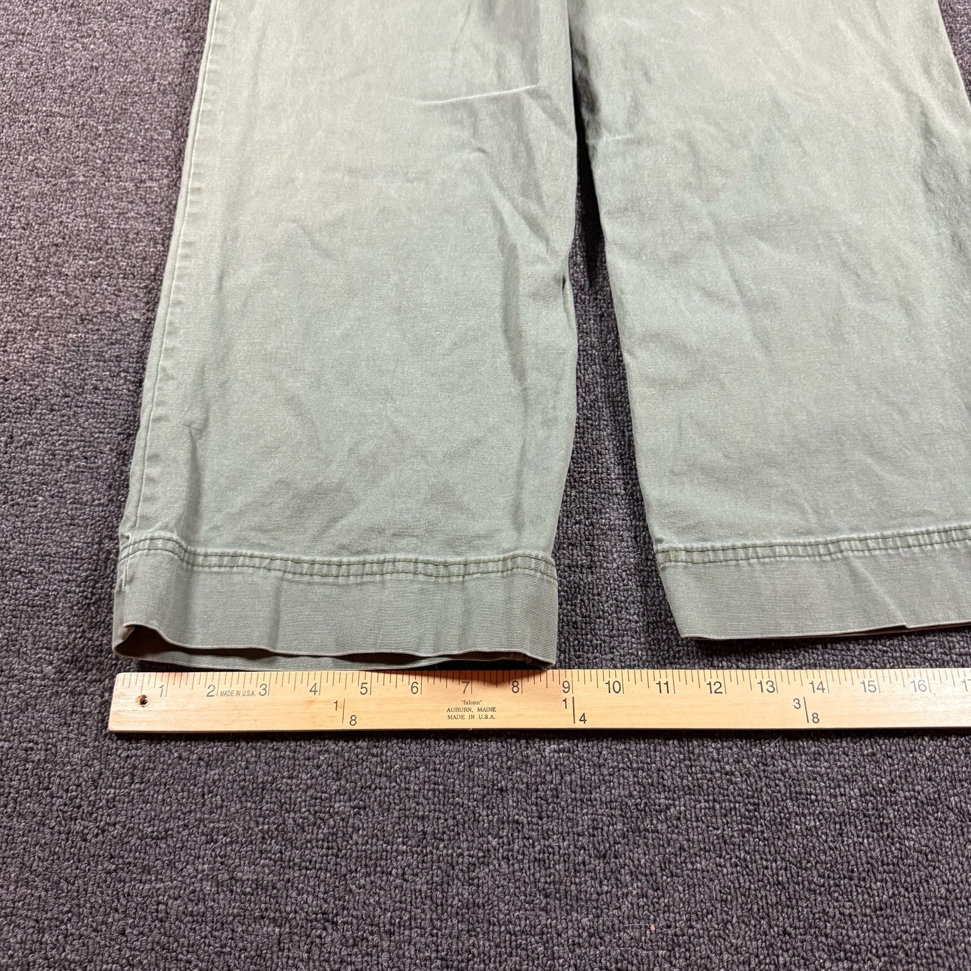 Old Navy Pants Size 14 Green High Rise Wide Leg 8