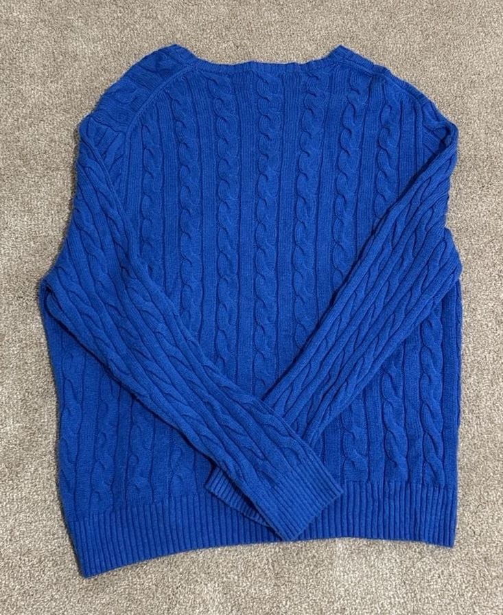 Polo Ralph Lauren Cable Knit Sweater Size XXL Blue 5