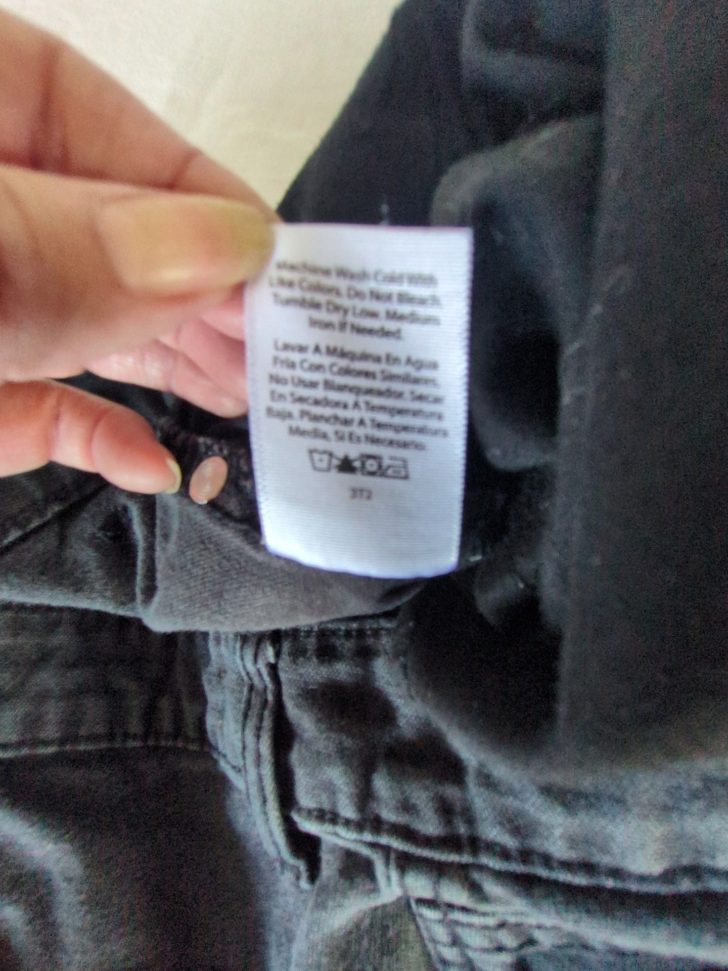No Boundaries Cargo Pants 30x30 Black Denim Double Knee Utility 7