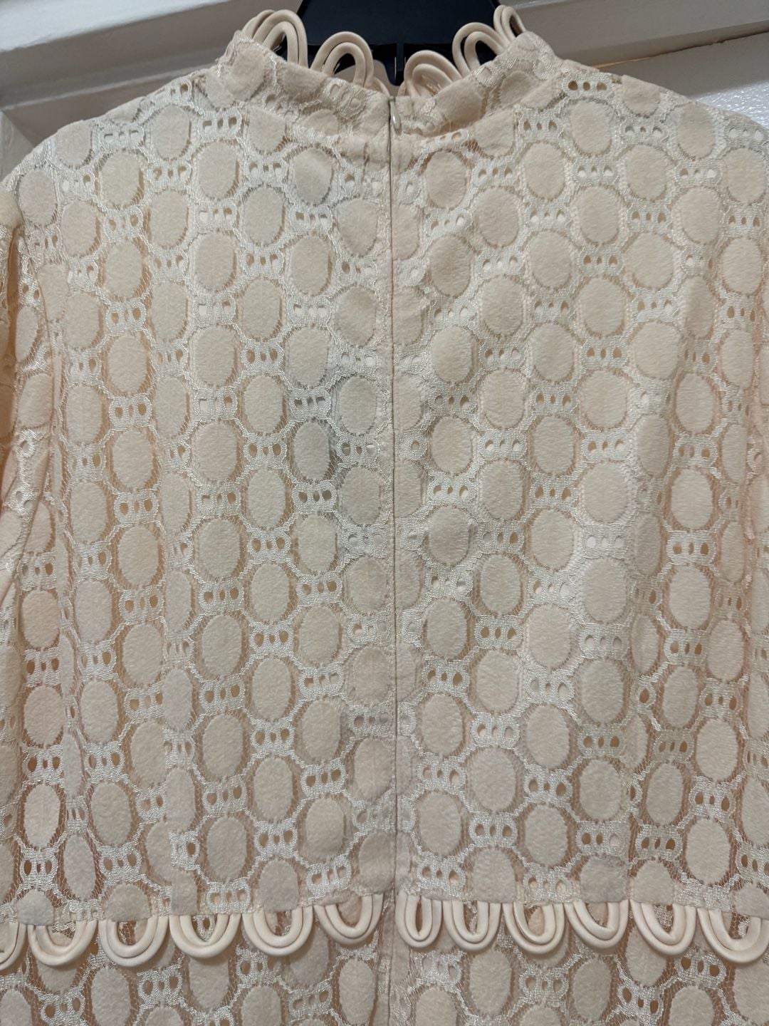 Vintage Lace Tiered Maxi Dress Cream 7