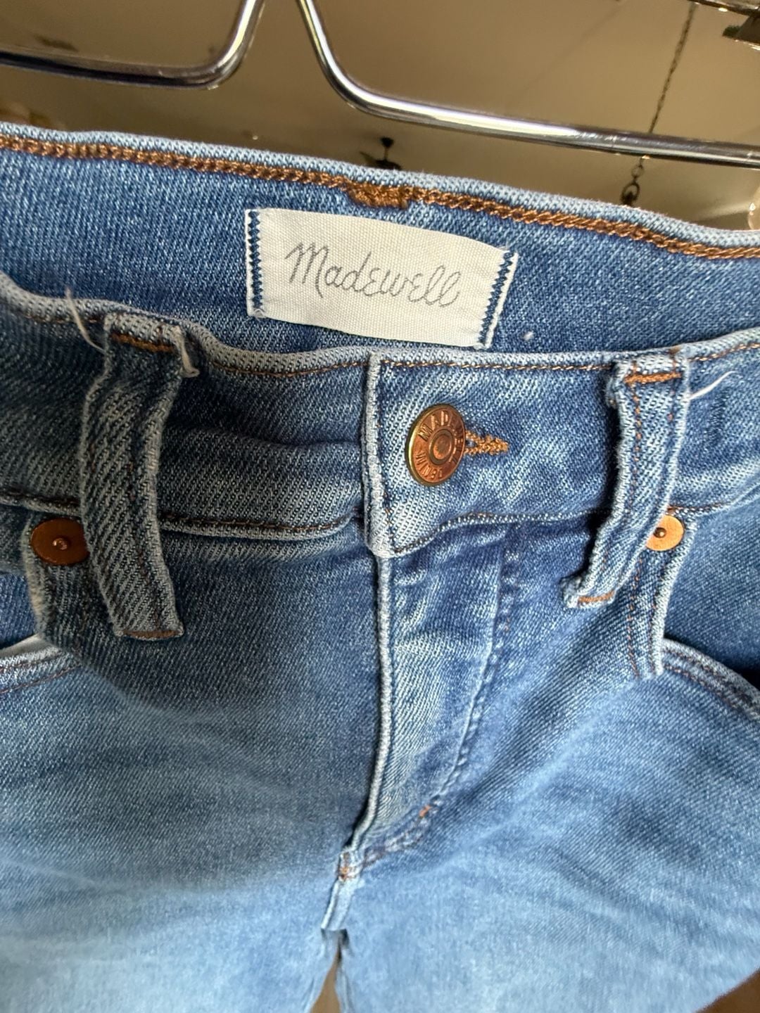 Madewell Skinny Jeans Size 26 Blue Denim 3