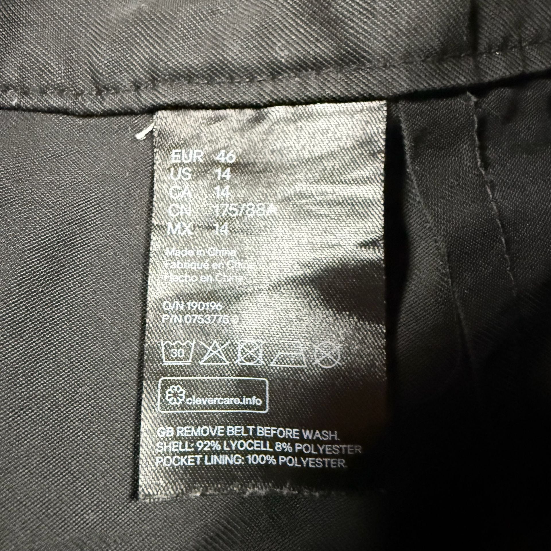 H&M Black Pants size 14 6