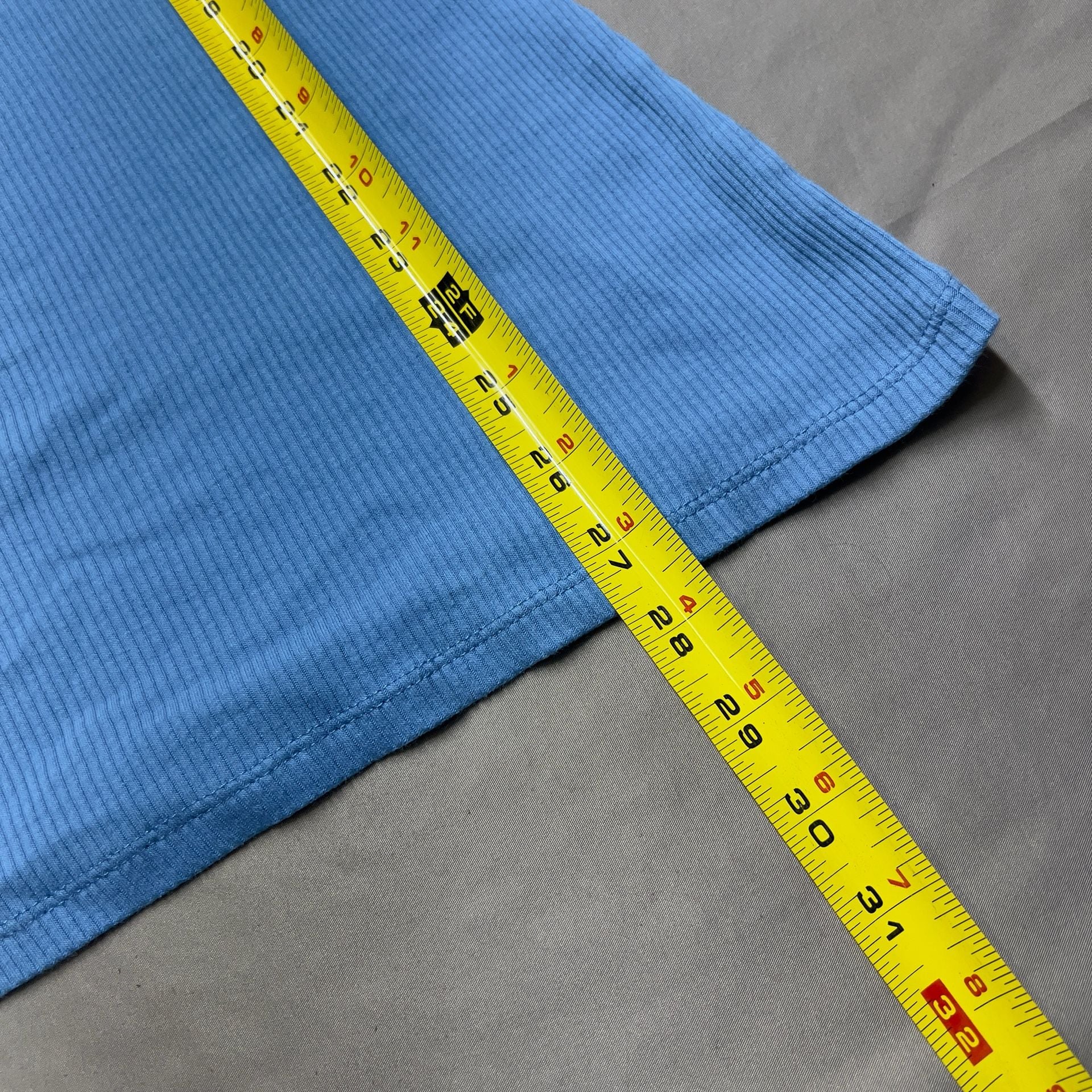Roxy Ribbed Dress Size M Blue Graphic Sun Ringer Y2K Women’s Surf Core Top 8