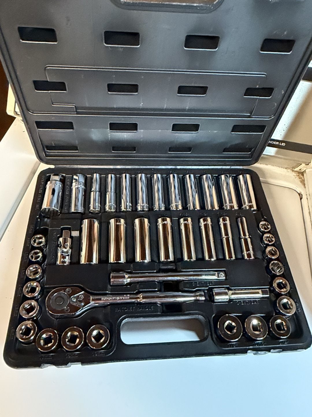 Vintage NAPA Evercraft Socket Ratchet Set With Case: 30 Pieces - , 2