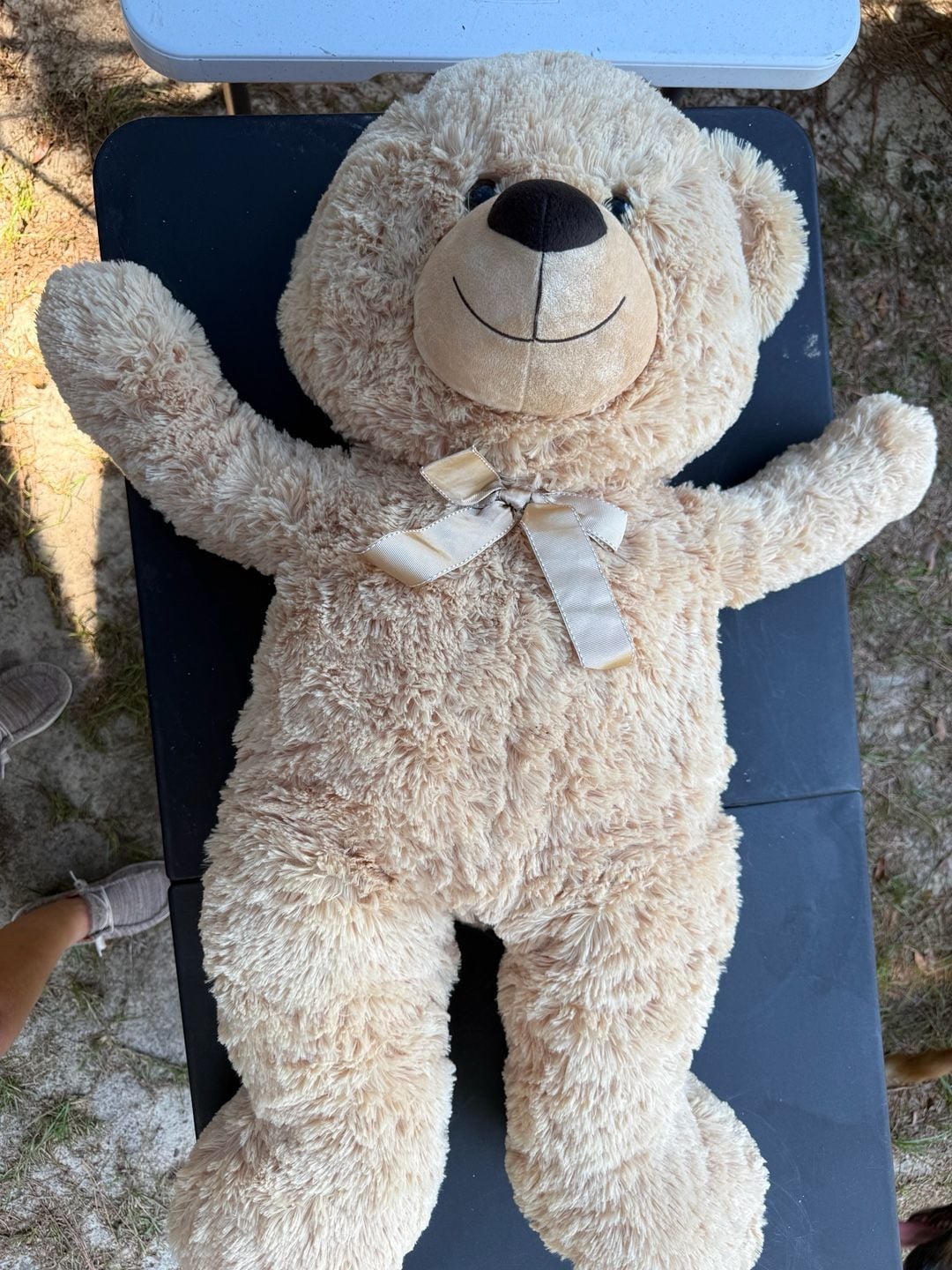 Giant Beige Teddy Bear Stuffed Animal with four babies 1