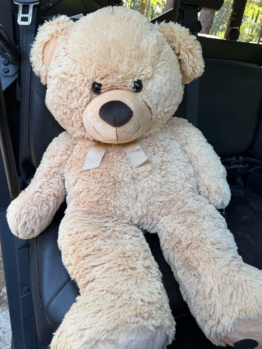 Giant Beige Teddy Bear Stuffed Animal with four babies 3