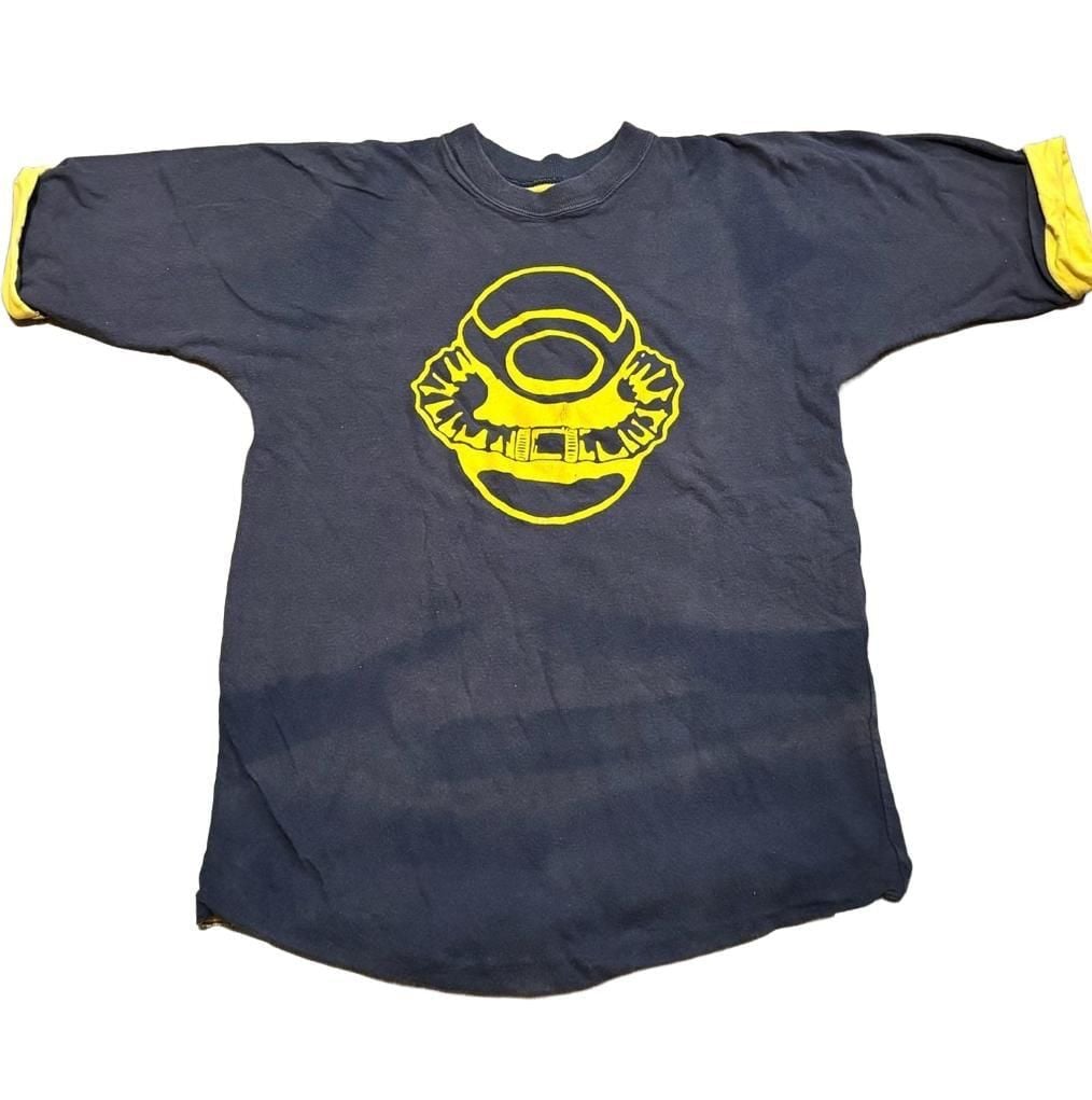 Vintage 90s US Navy Recon Divers Shark Graphic Tee Russell Athletic L USA 4