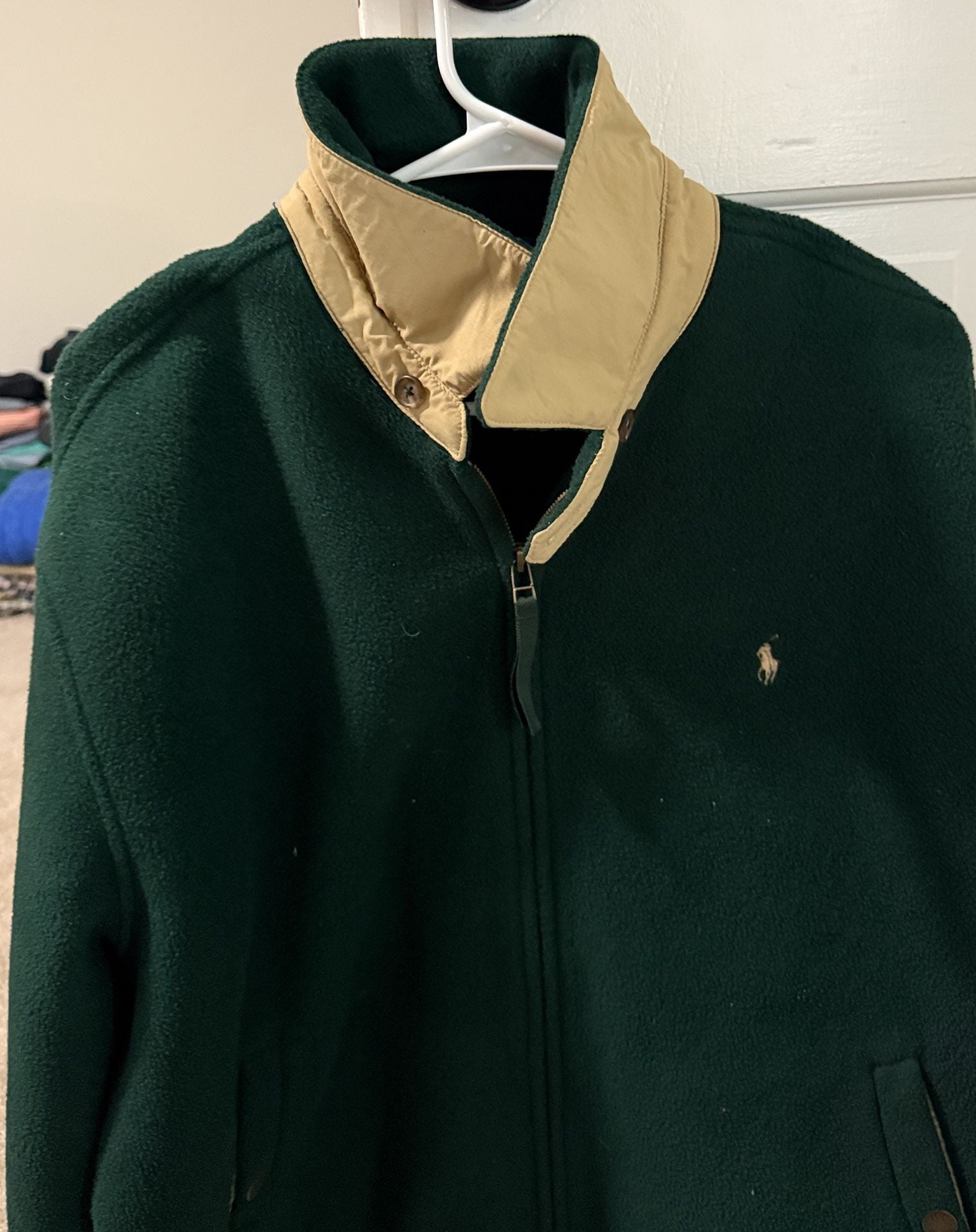 Polo By Ralph Lauren Fleece Jacket Size XL Green Full Zip 5
