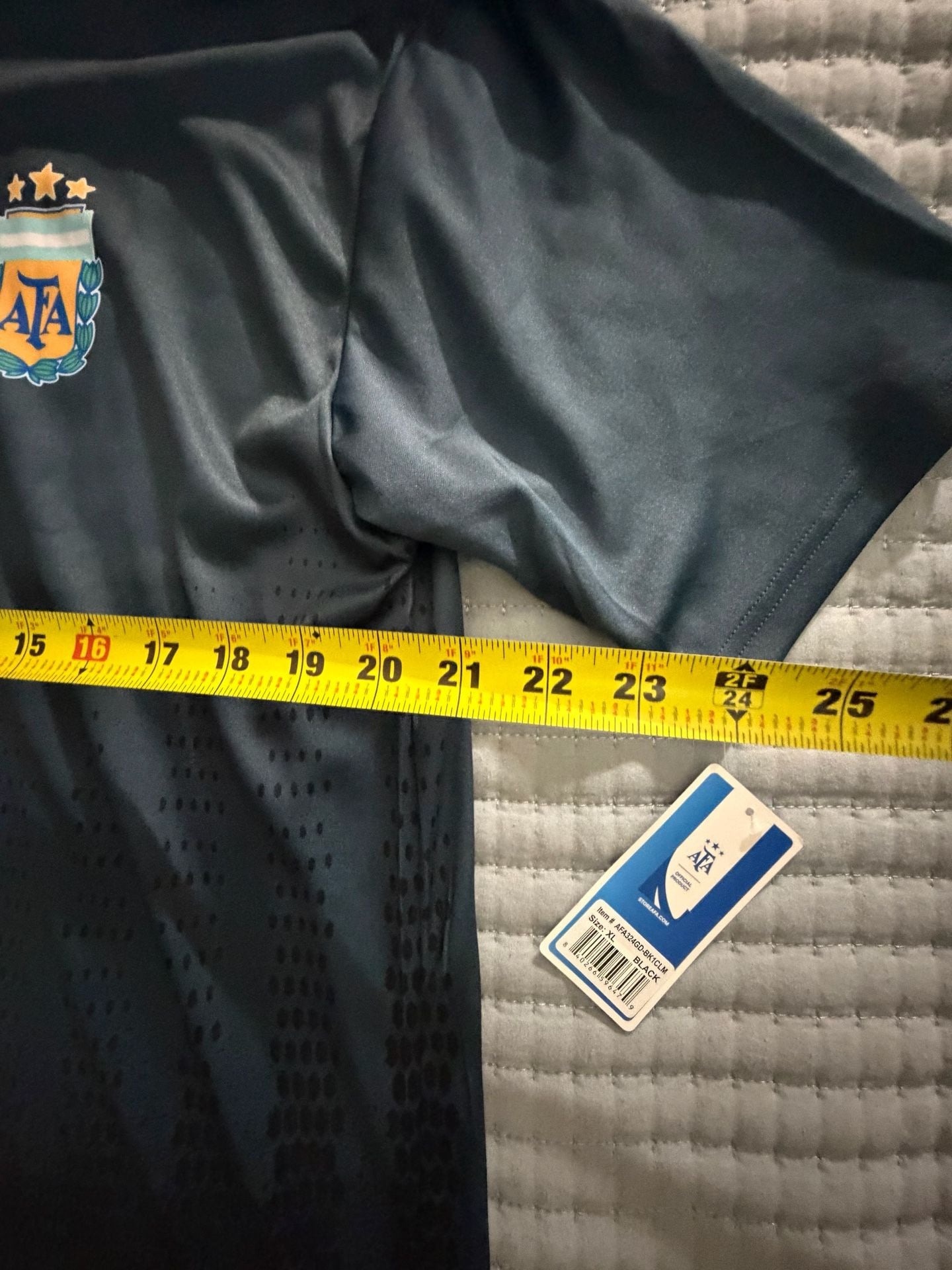 AFA Argentina Soccer Jersey Size L Black Number 10 6