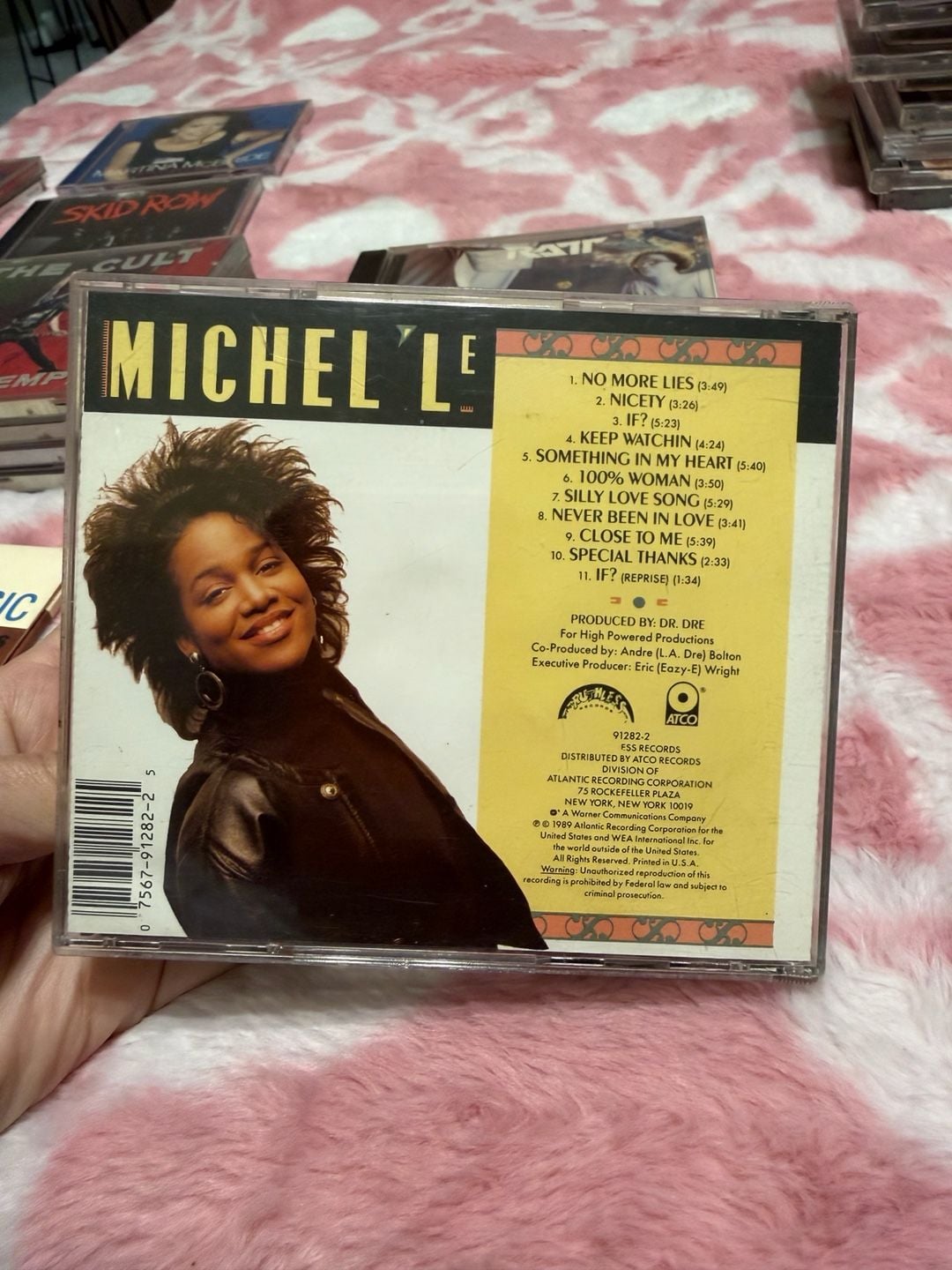 Michel'le Self Titled CD 1989 Ruthless ATCO Records 91282-2 Vintage R&B Hip Hop 4