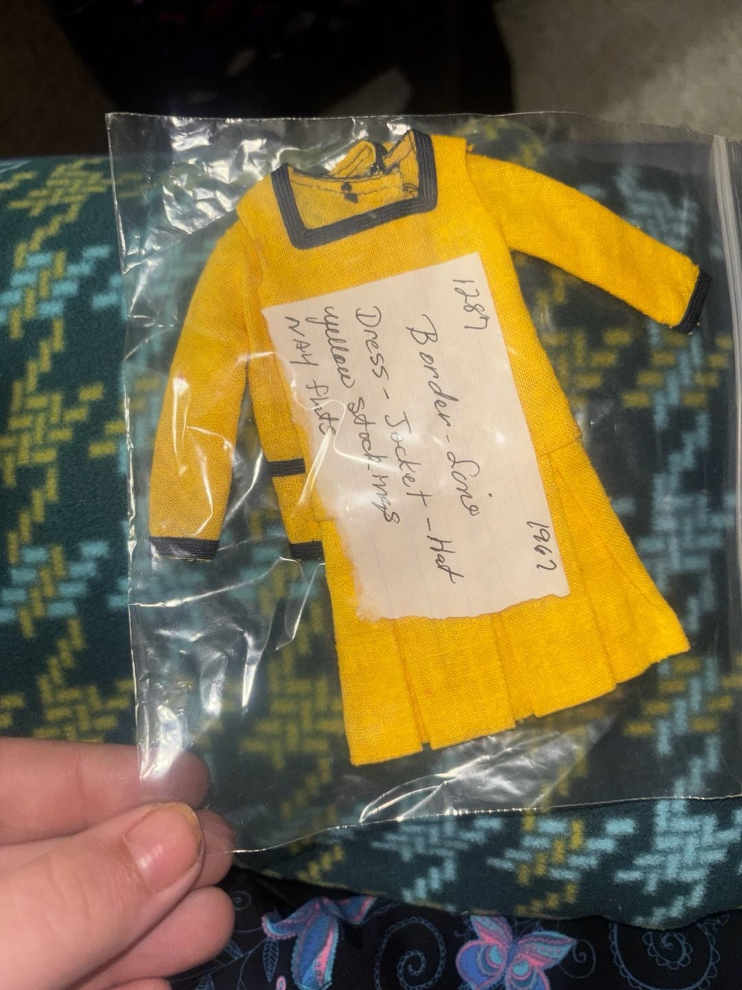 Barbie Vintage Border Line Doll Dress 1962 1