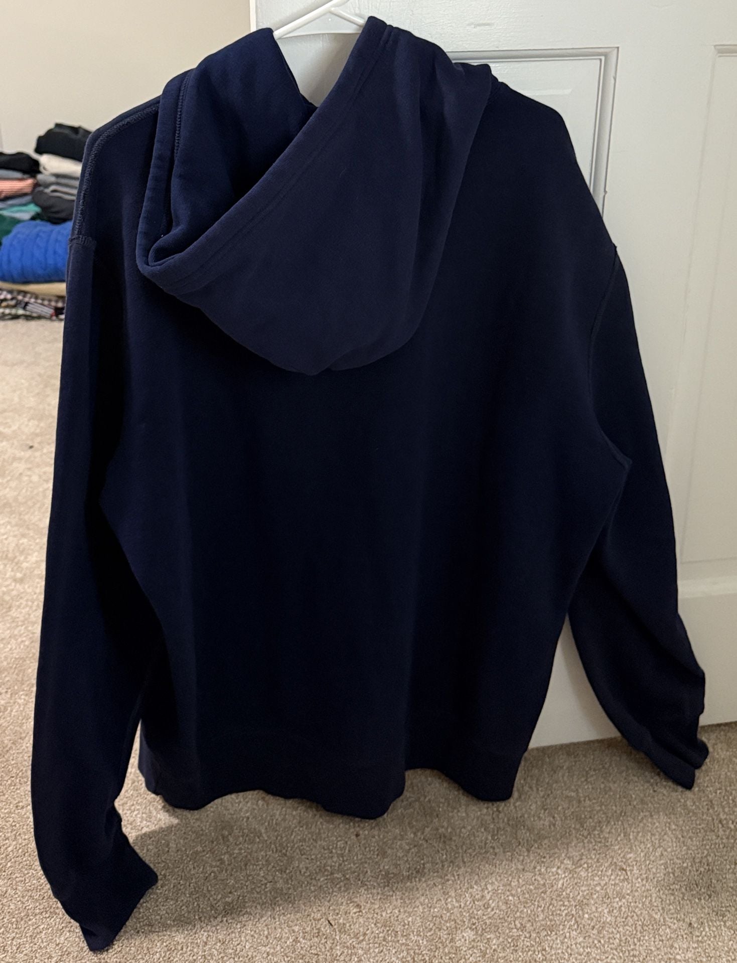 Polo Ralph Lauren Hoodie Size XL Navy Blue Fleece Applique Logo 5