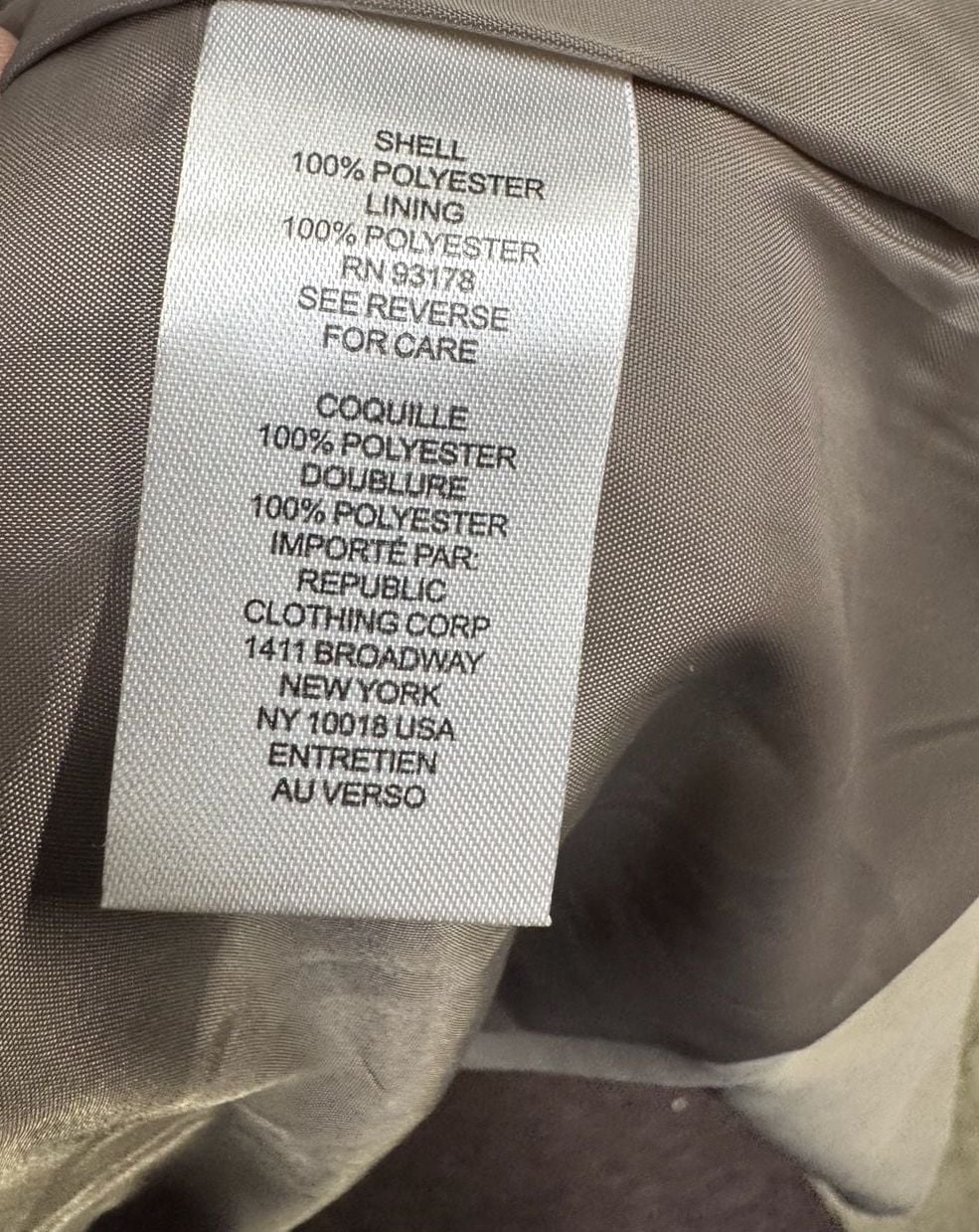 Tahari Blazer Size S Open Front Tan Crepe Jacket 5
