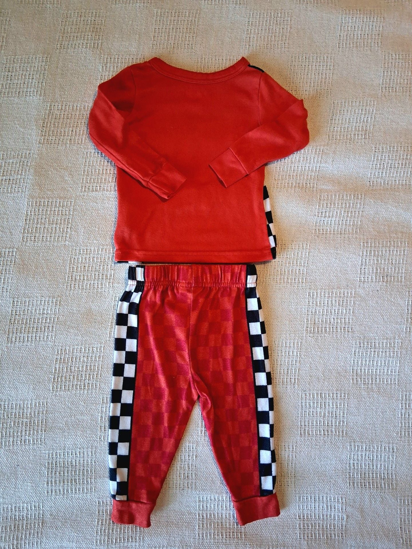 Disney Pixar Cars Lightning McQueen Pajama Set Size 12M 8
