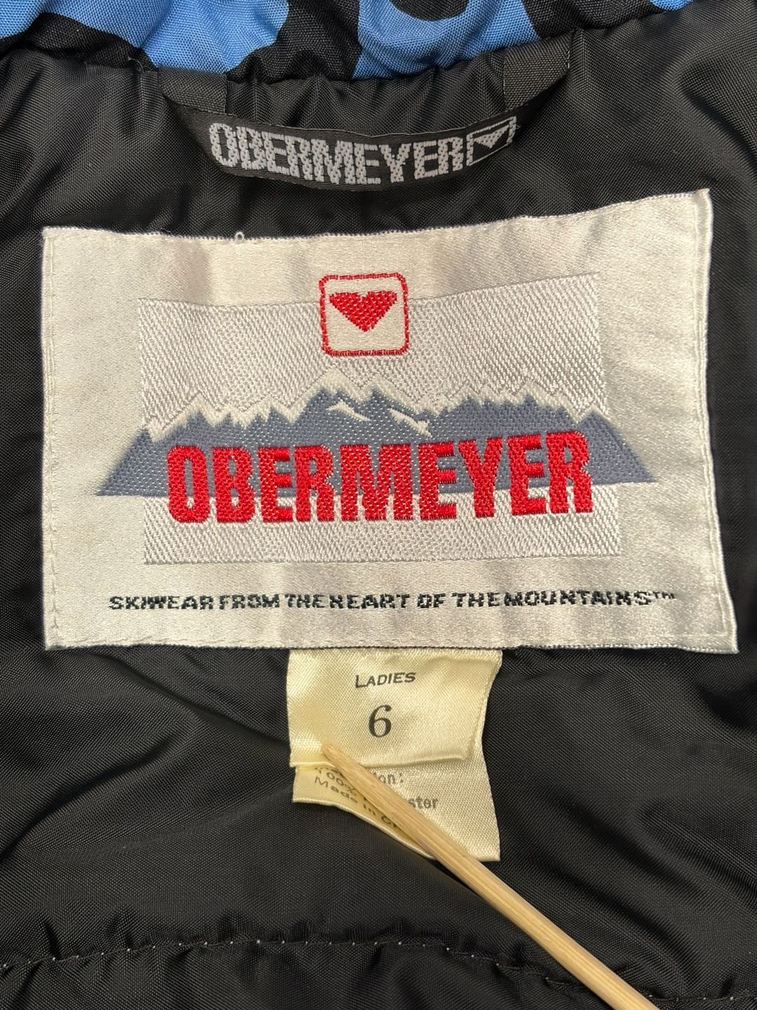 Vtg Obermeyer Wild One Ski jacket womens size-6-small Animal print 80/90s Retro 4