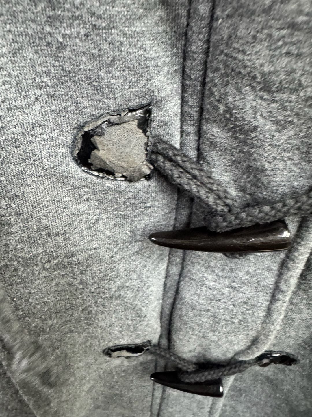 Sebby Collection Gray Toggle Hoodie Jacket 6