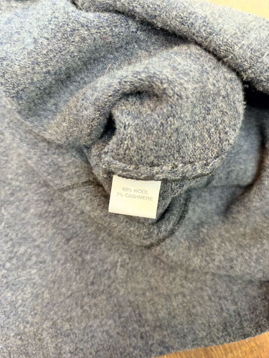 Shirin Guild Wool Cashmere Gray Striped Button Cardigan Sweater 5