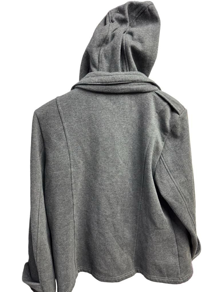 Sebby Collection Gray Toggle Hoodie Jacket 4