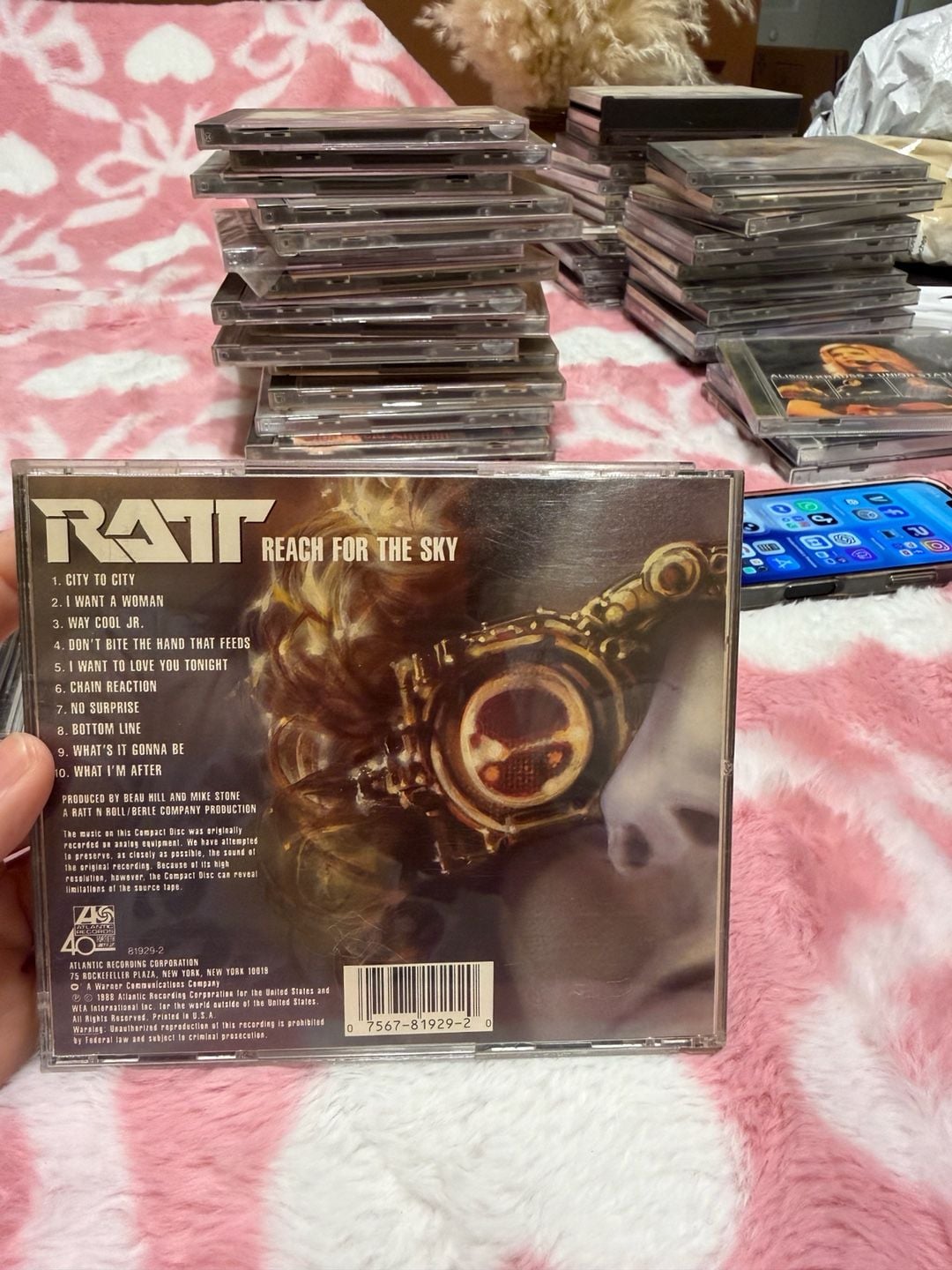 Ratt Reach For The Sky Audio CD 1988 Atlantic Records Hard Rock Album 3