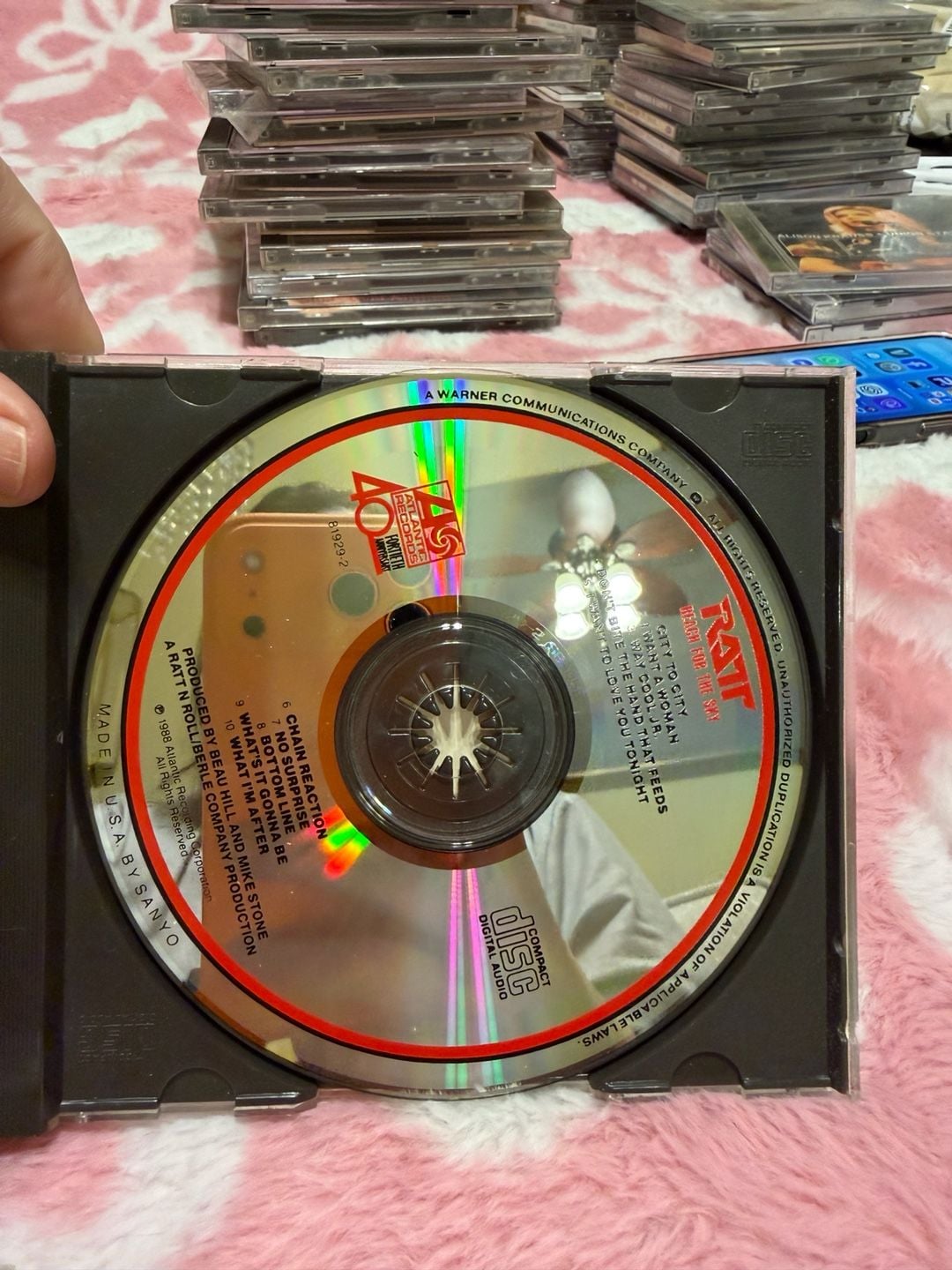 Ratt Reach For The Sky Audio CD 1988 Atlantic Records Hard Rock Album 4