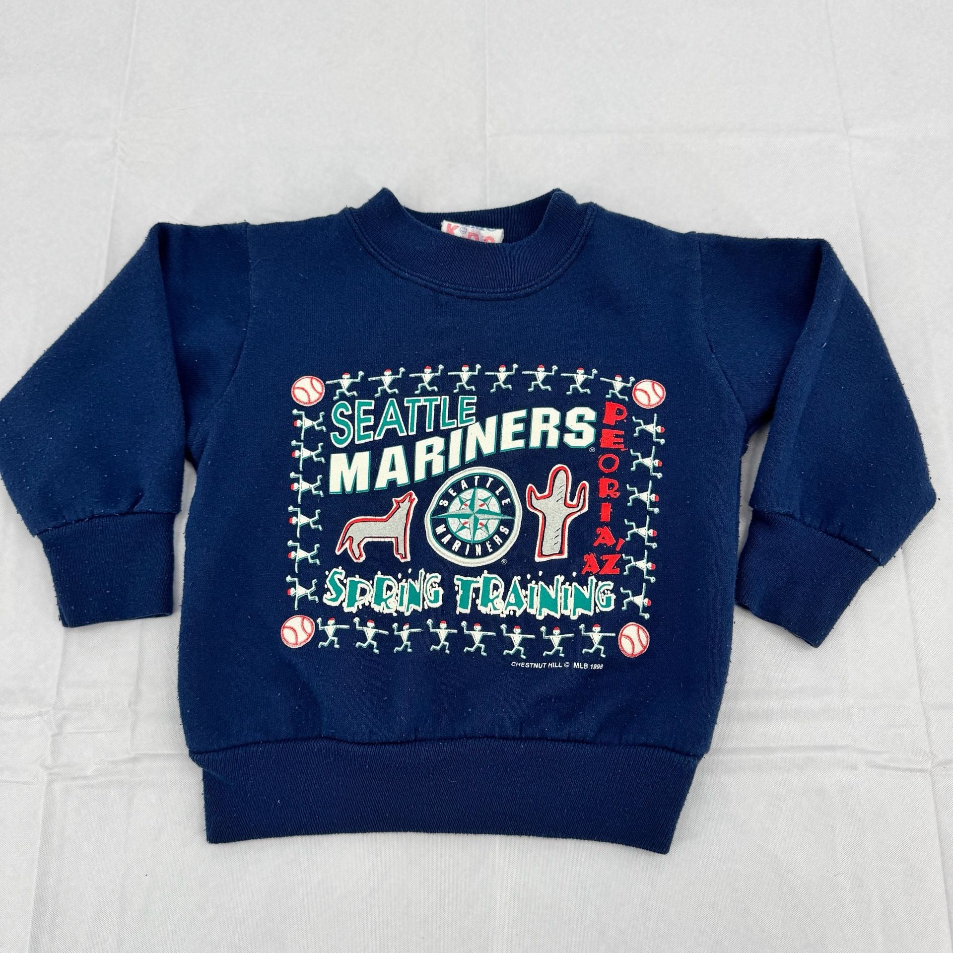 Vintage Kids Seattle Mariners MLB 1998 Spring Training Sweatshirt Size 2 2