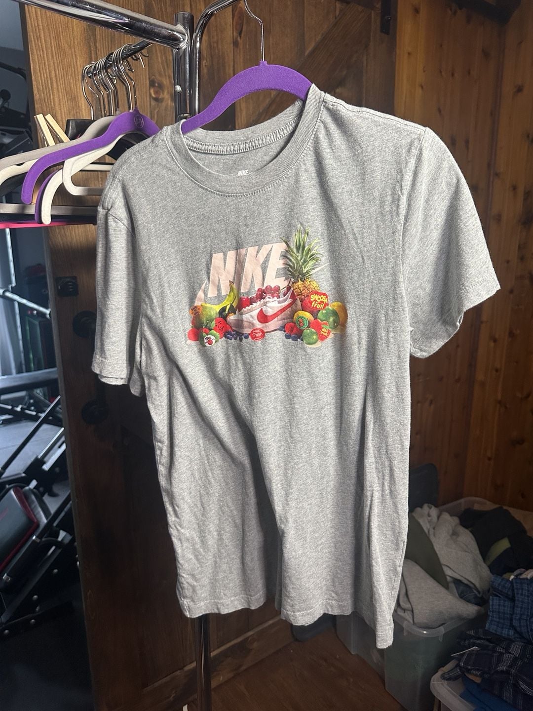 Nike The Nike Tee Graphic T-Shirt Size S Gray 2