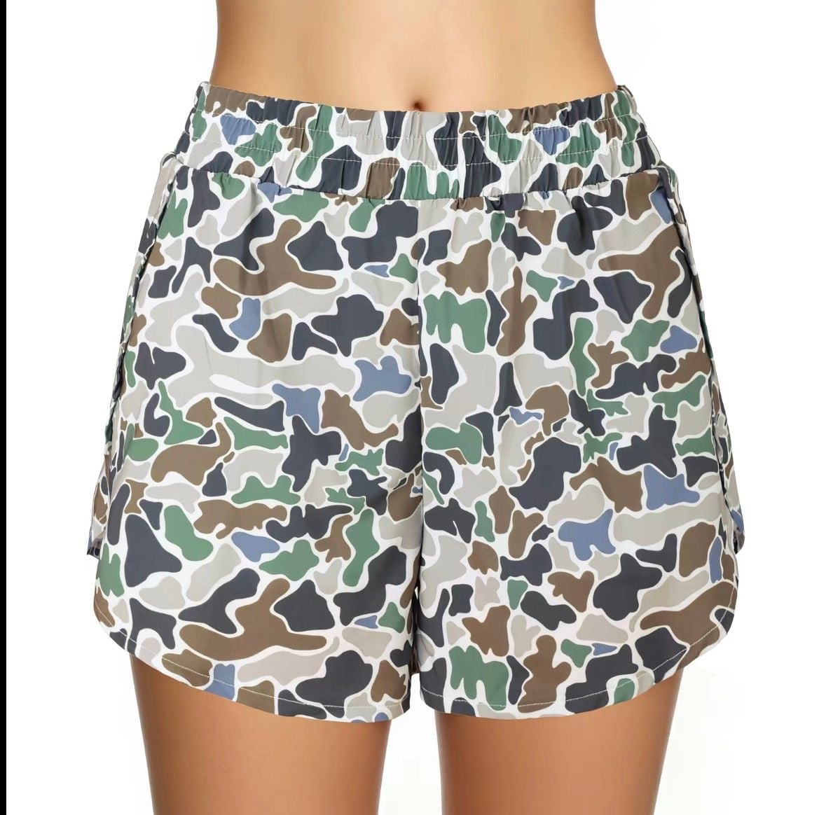 FireSwan 2-in-1 Athletic Shorts Size Small Camo 2