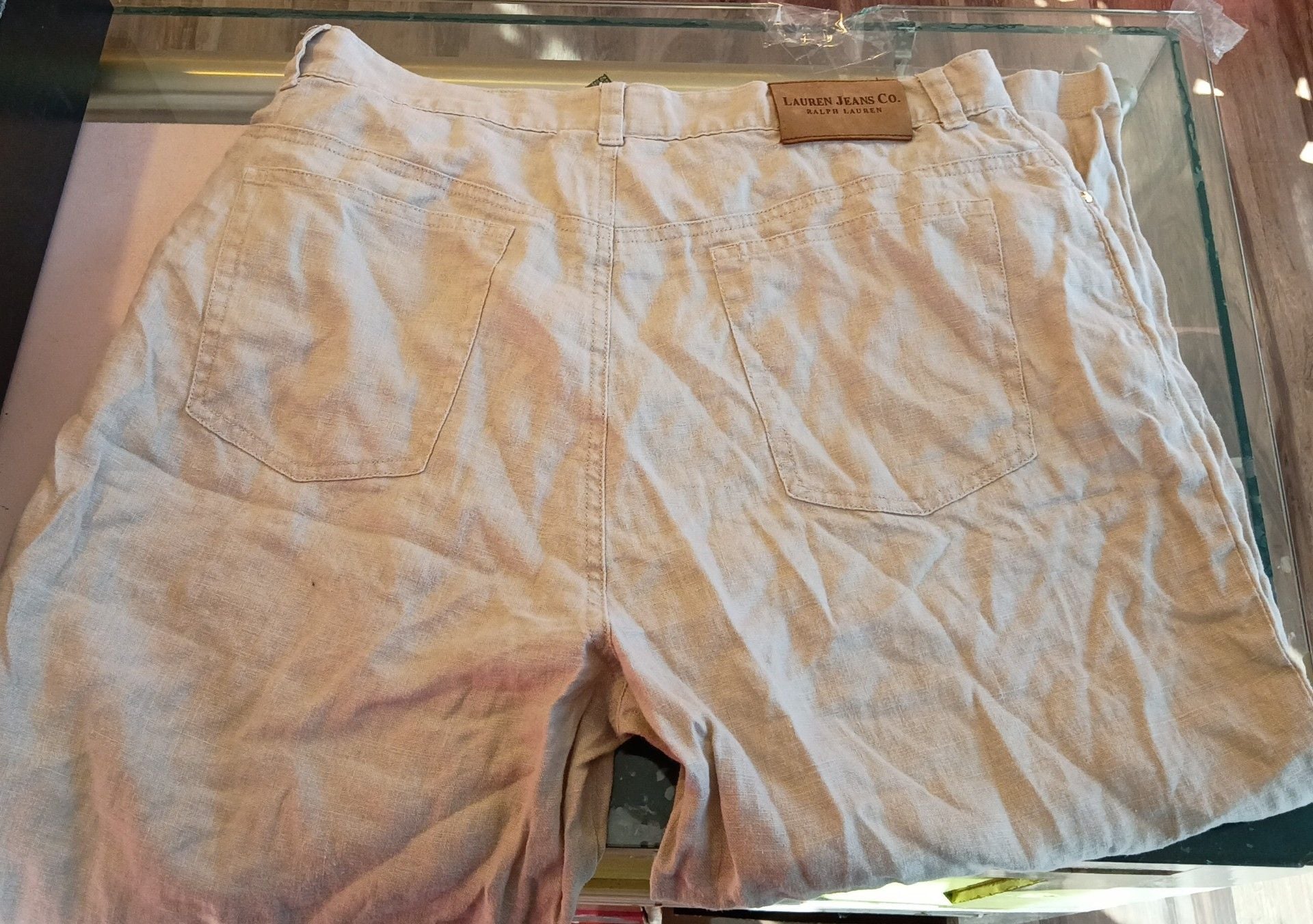 Lauren Jeans Co. Ralph Lauren Linen Pants Beige 3