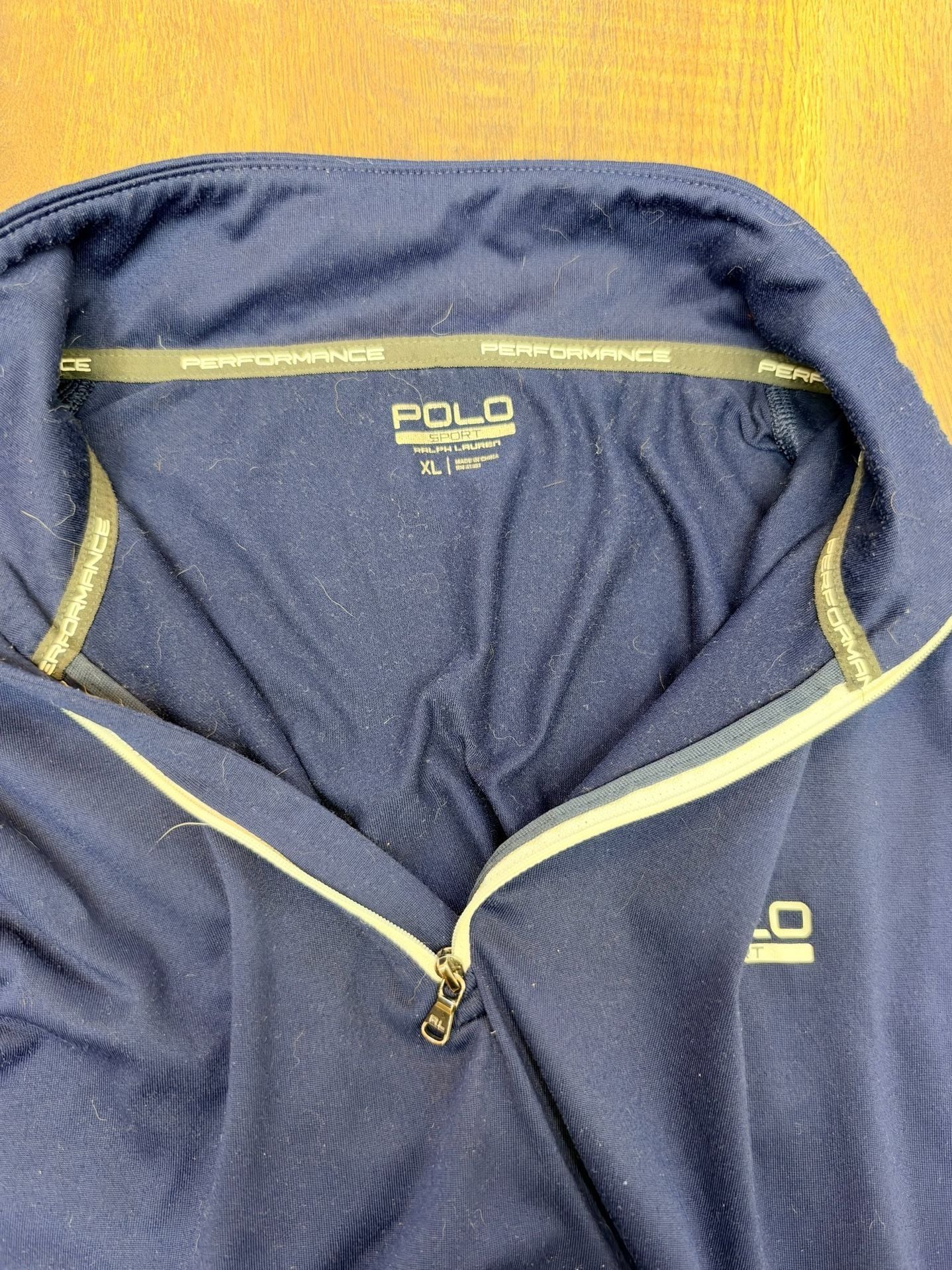 Polo Sport Ralph Lauren 1/4 Zip Pullover XL Blue Performance 3