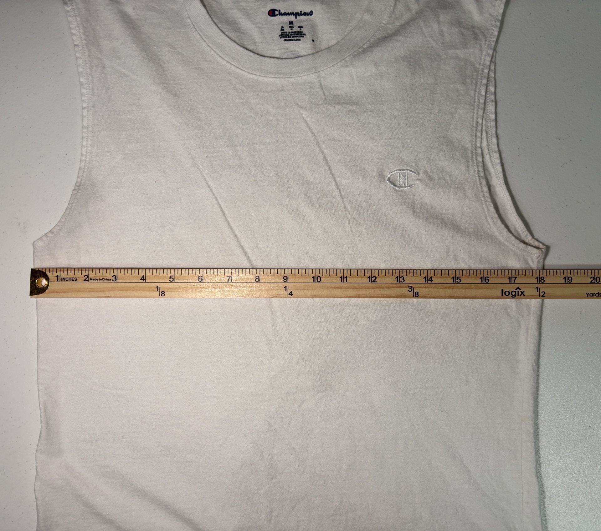 Champion Muscle Tank Size M White 4