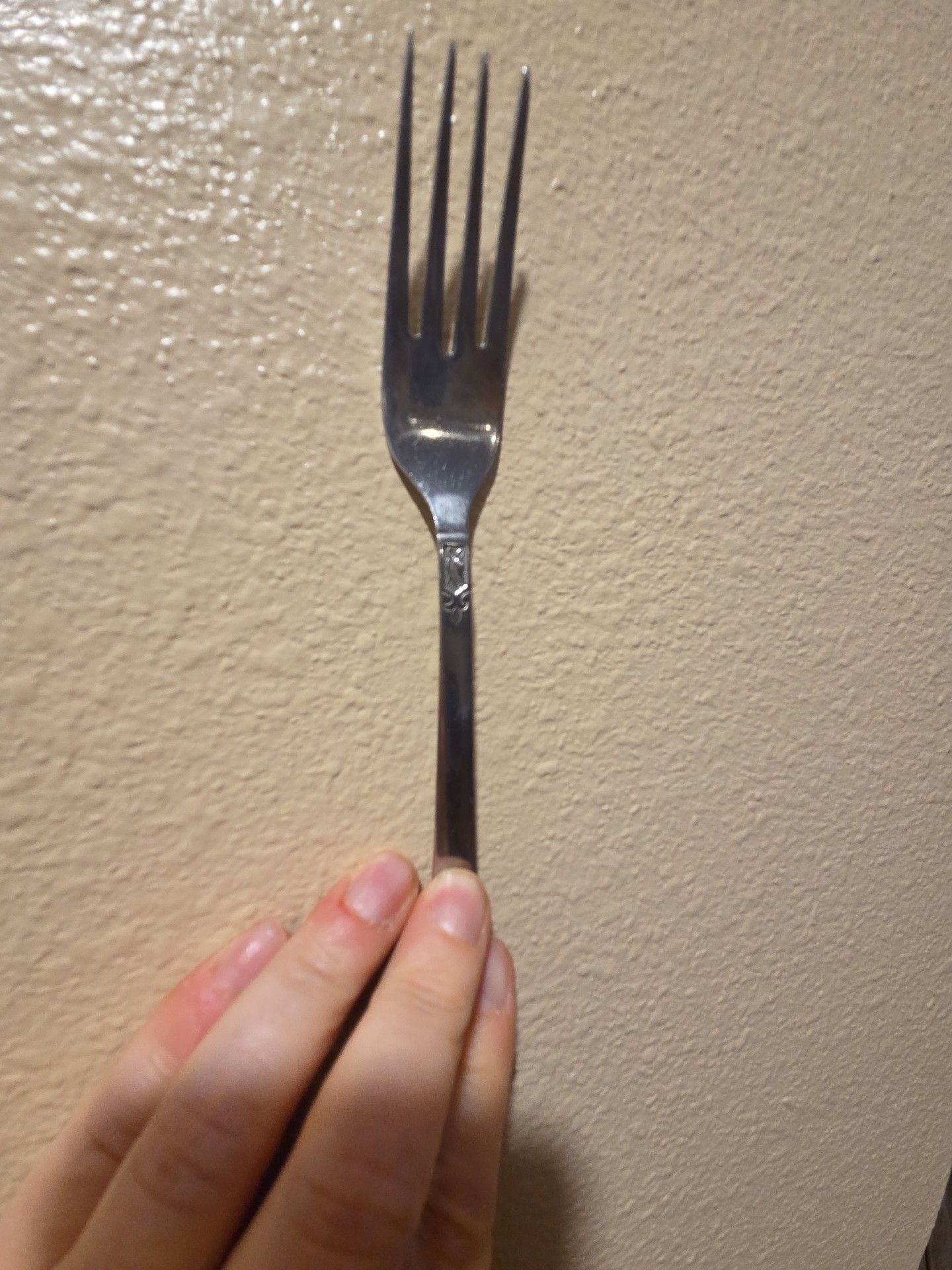 Imperial Stainless- "Young Rise" Stainless Steel Dinner Fork Floral Pattern Silverware 3