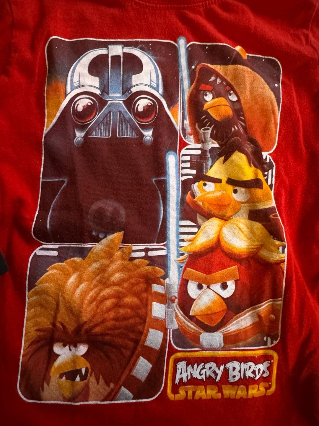 Angry Birds Star Wars Double Layer Hoodie Red Black 2