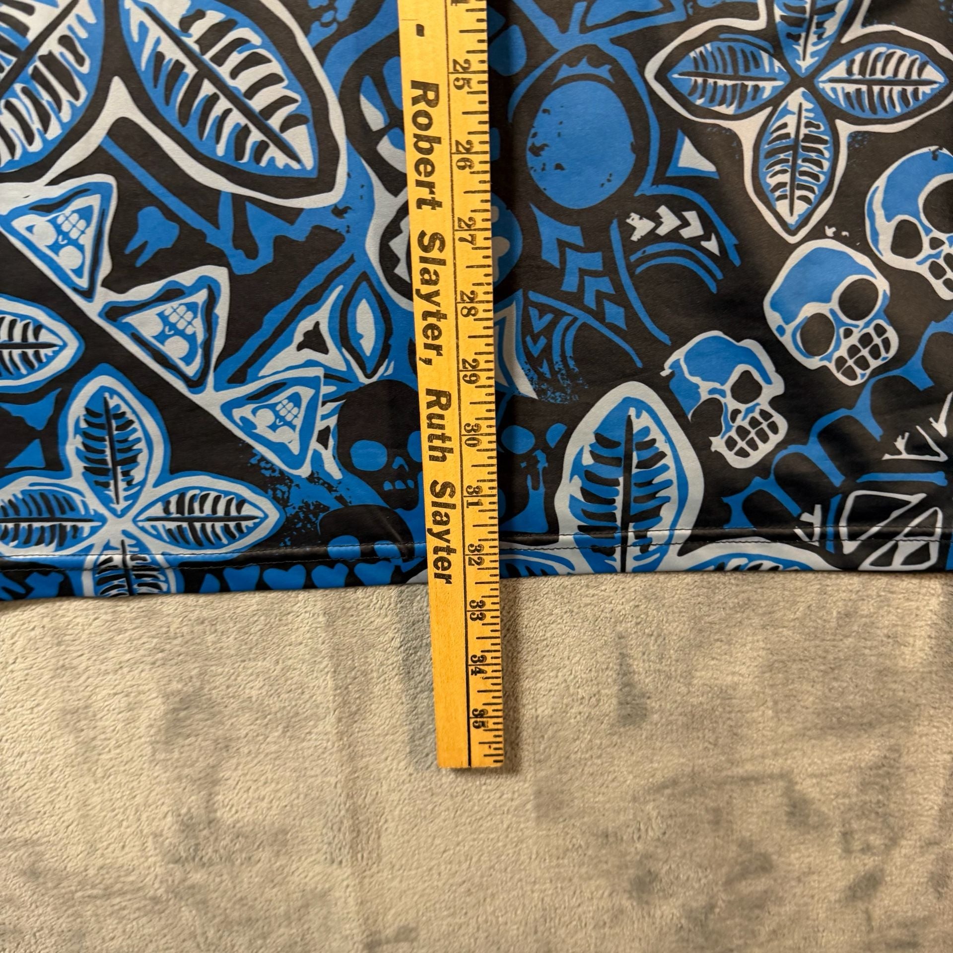 Danger A-Head by Jeff Granito Polo Shirt 2XL Blue Black Skull Graphic 6