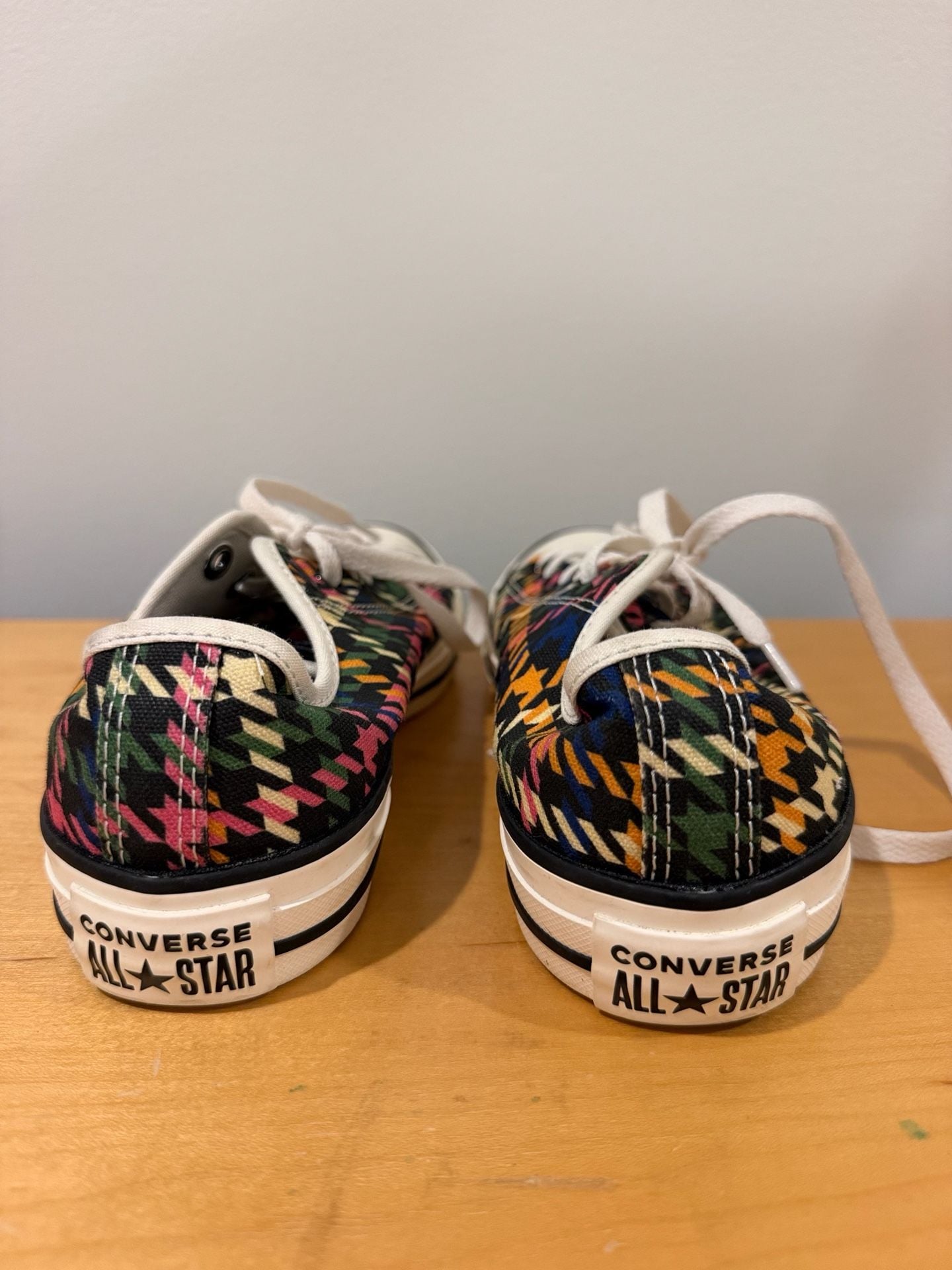 Converse Gen Z Blokette Multi-Color Houndstooth Sneakers 4
