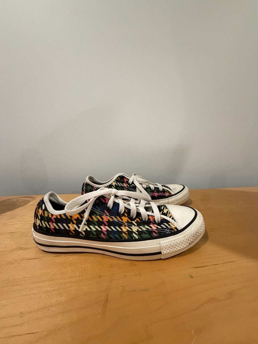 Converse Gen Z Blokette Multi-Color Houndstooth Sneakers 5