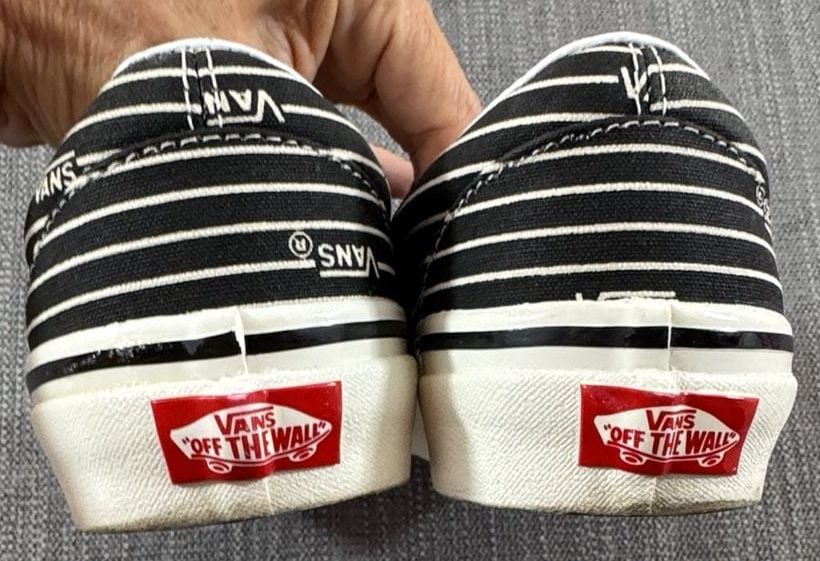 Vans Classic Slip-On 98 DX Anaheim Factory Black White Pinstripe 4